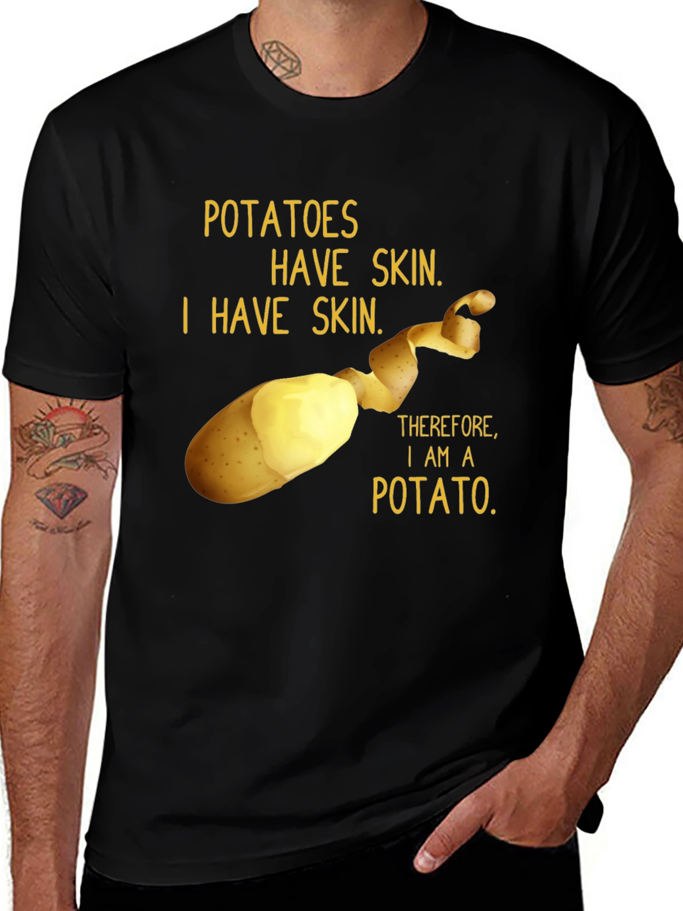Variant 12 of Funny Potato T-Shirt - I am a Potato Tee