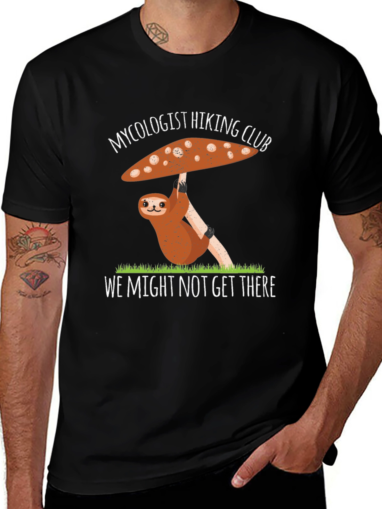Variant 11 of Mycology Sloth Graphic Tee