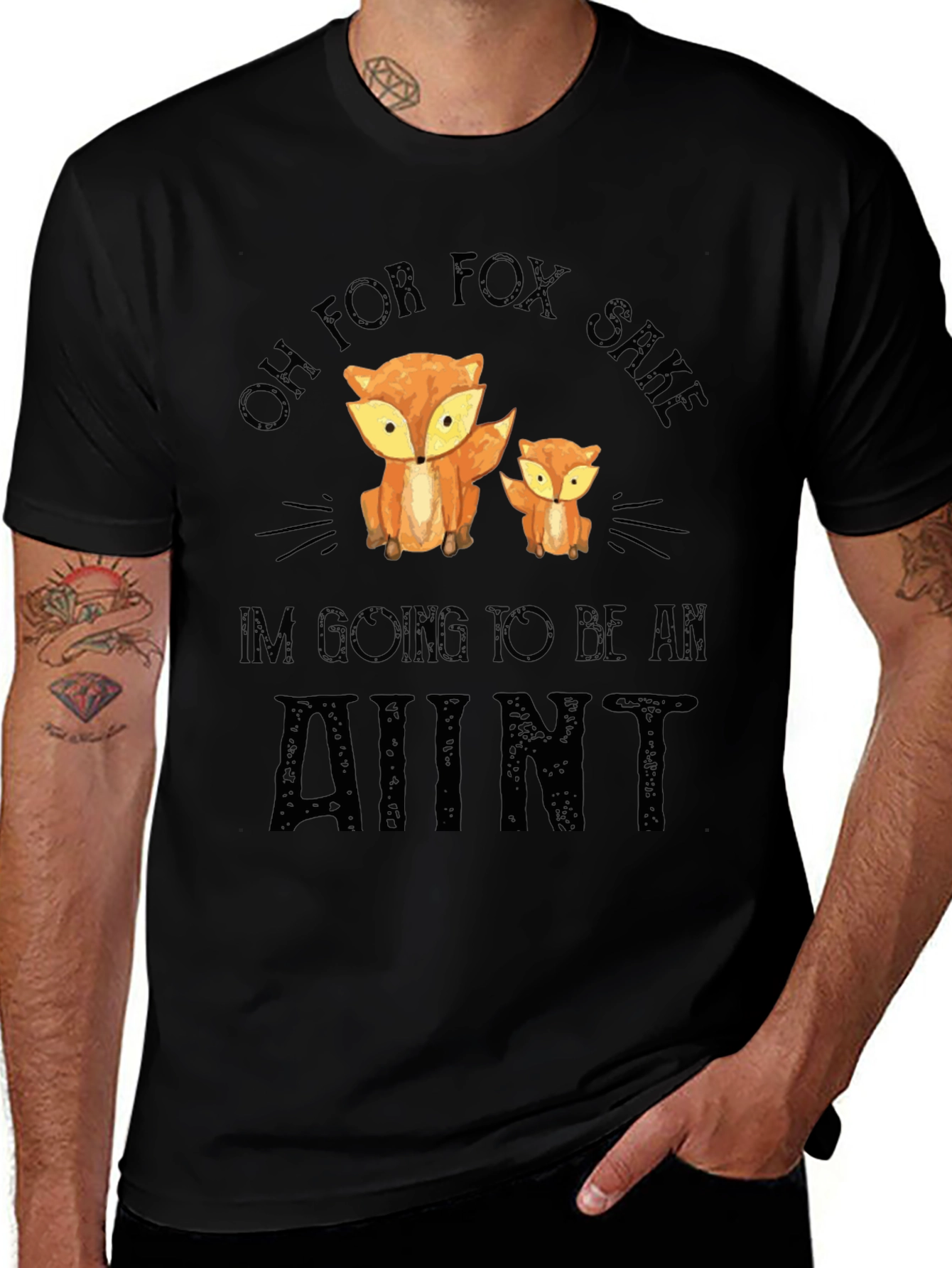 Variant 12 of Oh for Fox Sake Aunt T-Shirt - Pregnancy Announcement