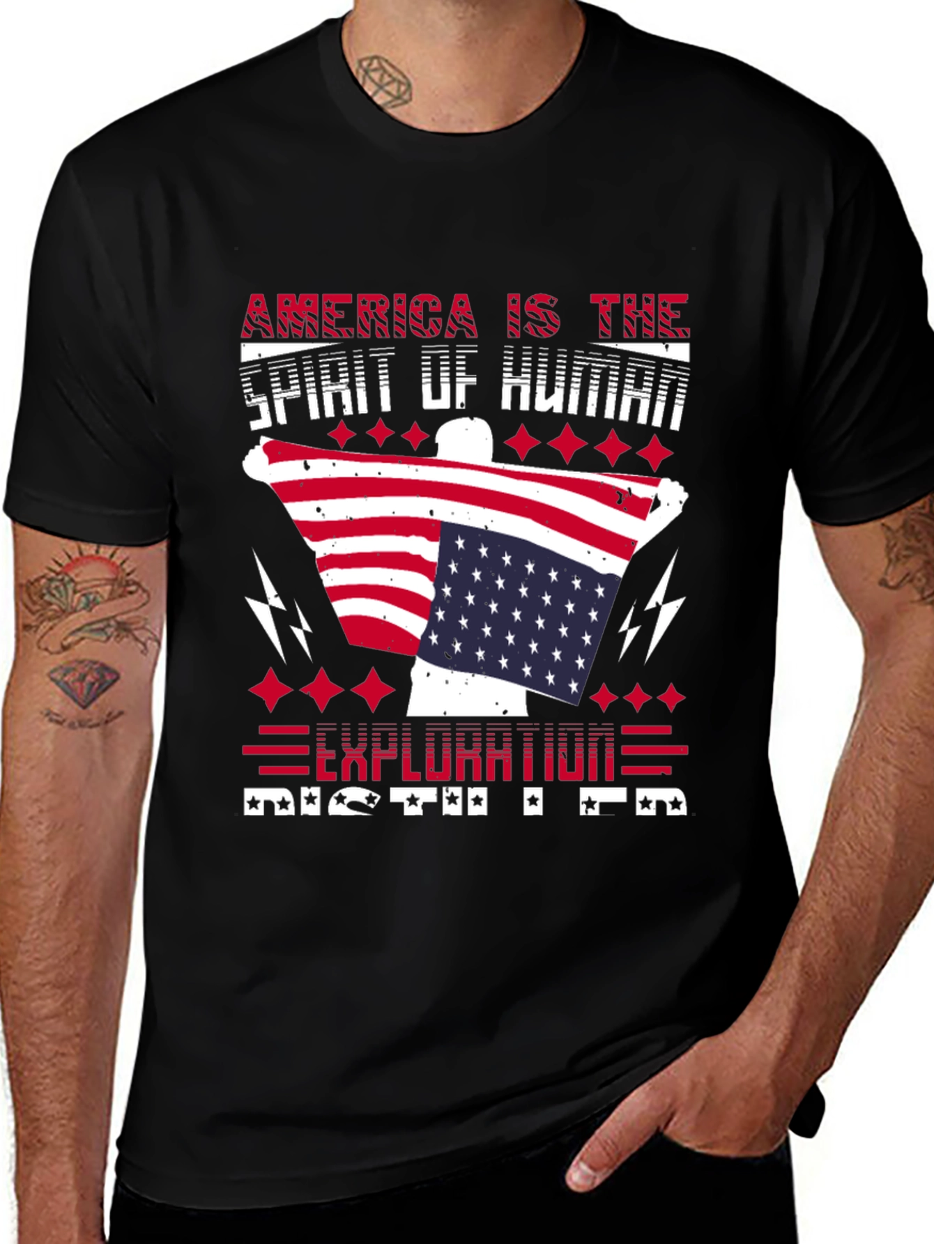 Variant 23 of Patriotic America Exploration T-Shirt