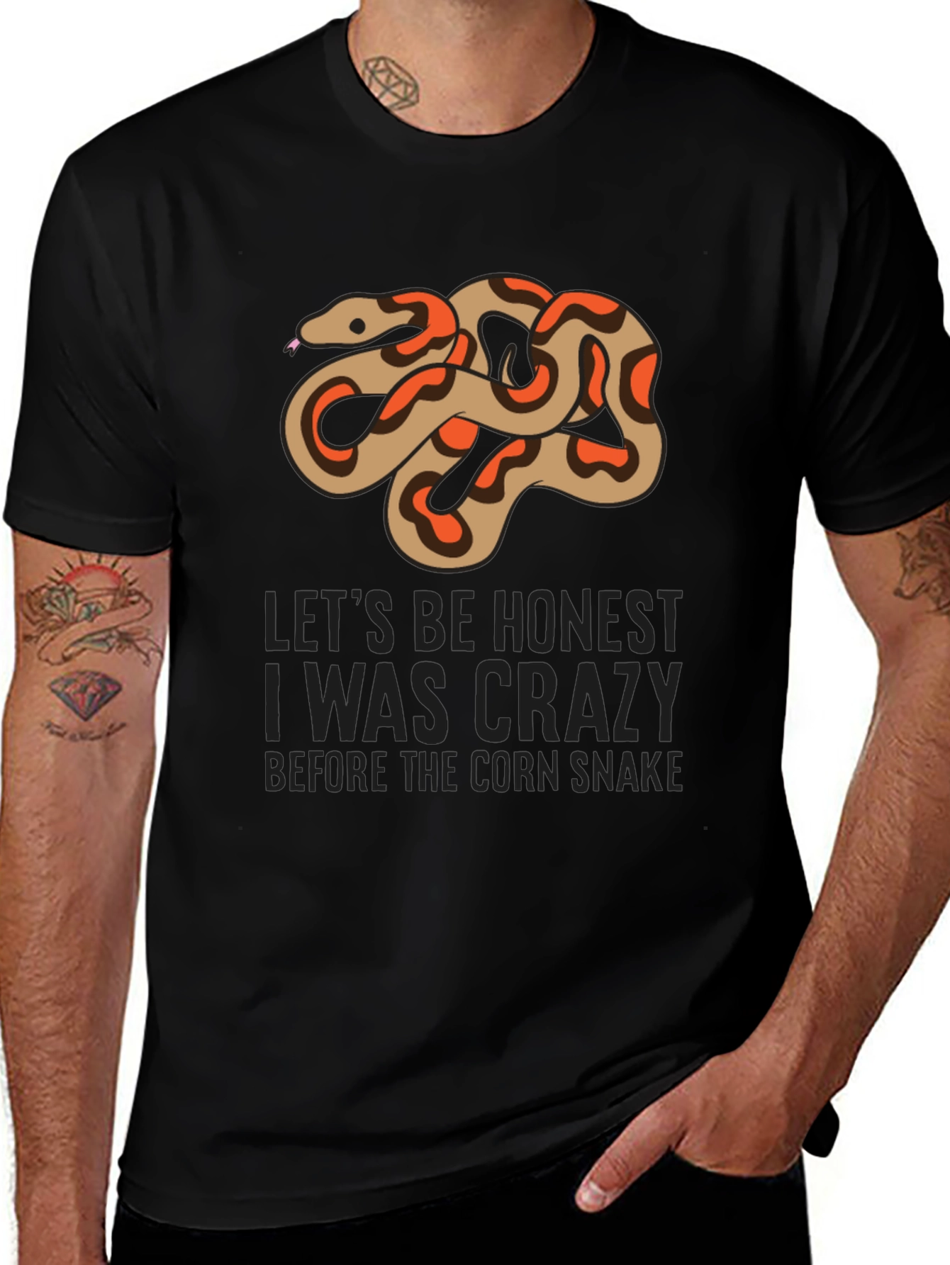 Variant 10 of Crazy Before Corn Snake Graphic Tee