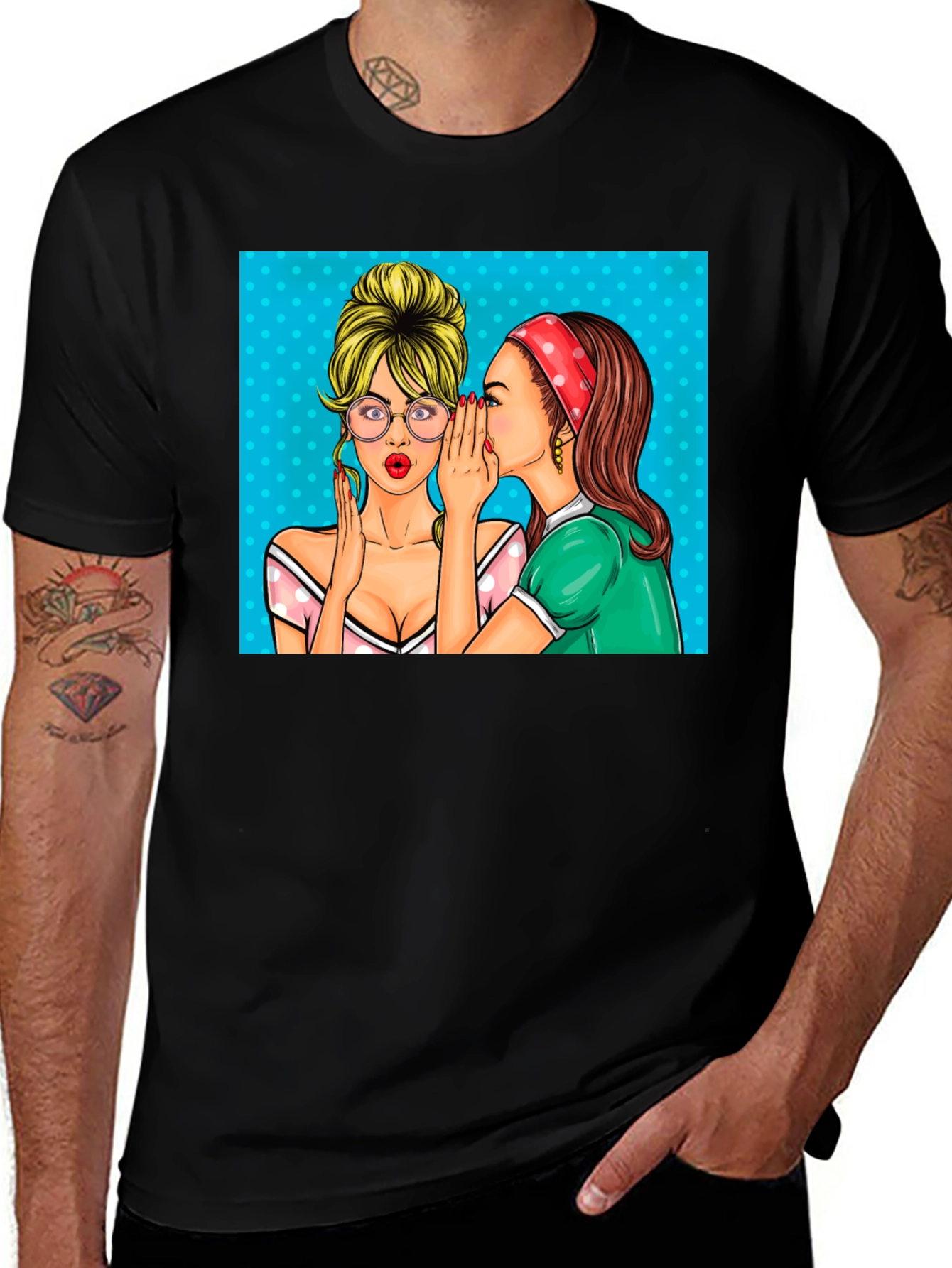 Variant 28 of Gossip Girls Graphic Tee - Retro Pop Art T-Shirt