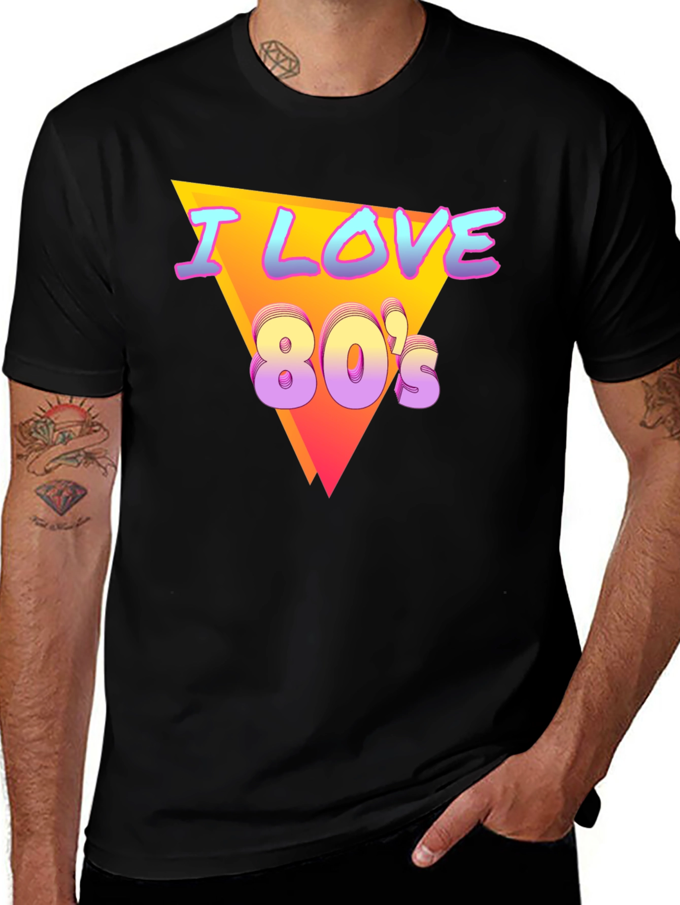 Variant 22 of I Love the 80s Retro T-Shirt