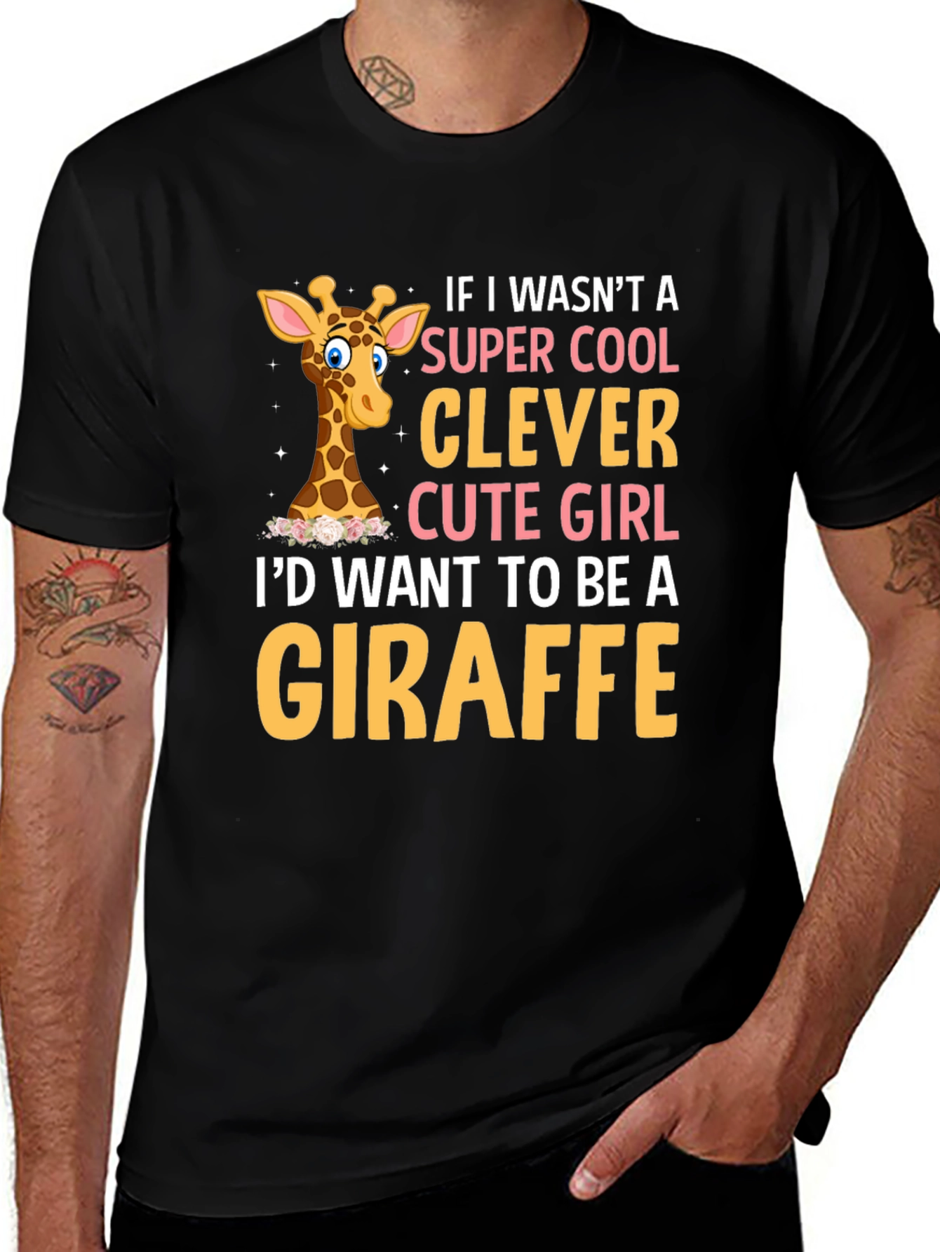 Variant 7 of Clever Giraffe Girl's T-Shirt