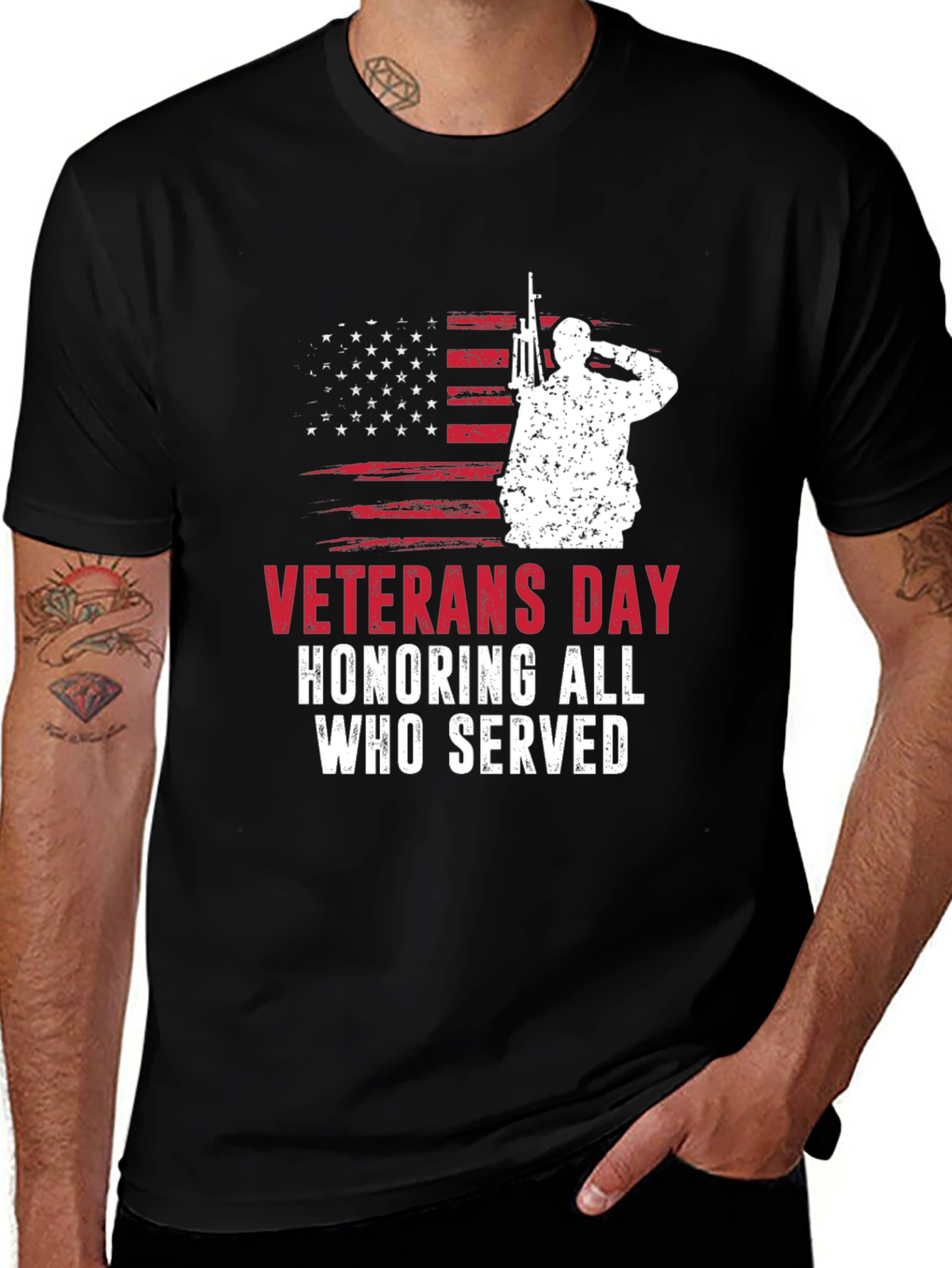 Veterans Day Honoring All Who Served T-Shirt