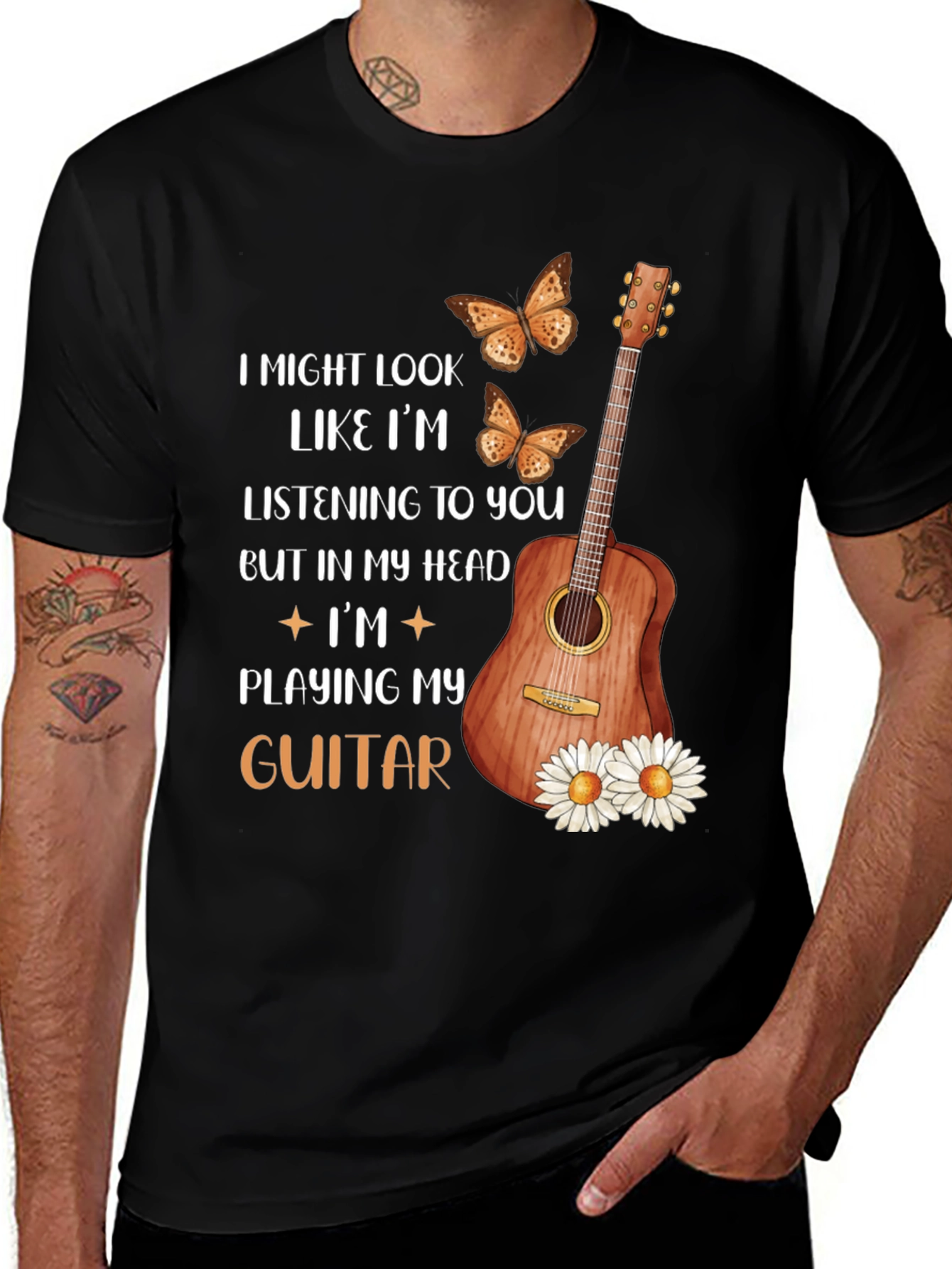 Guitar Lover T-Shirt - Music in My Head