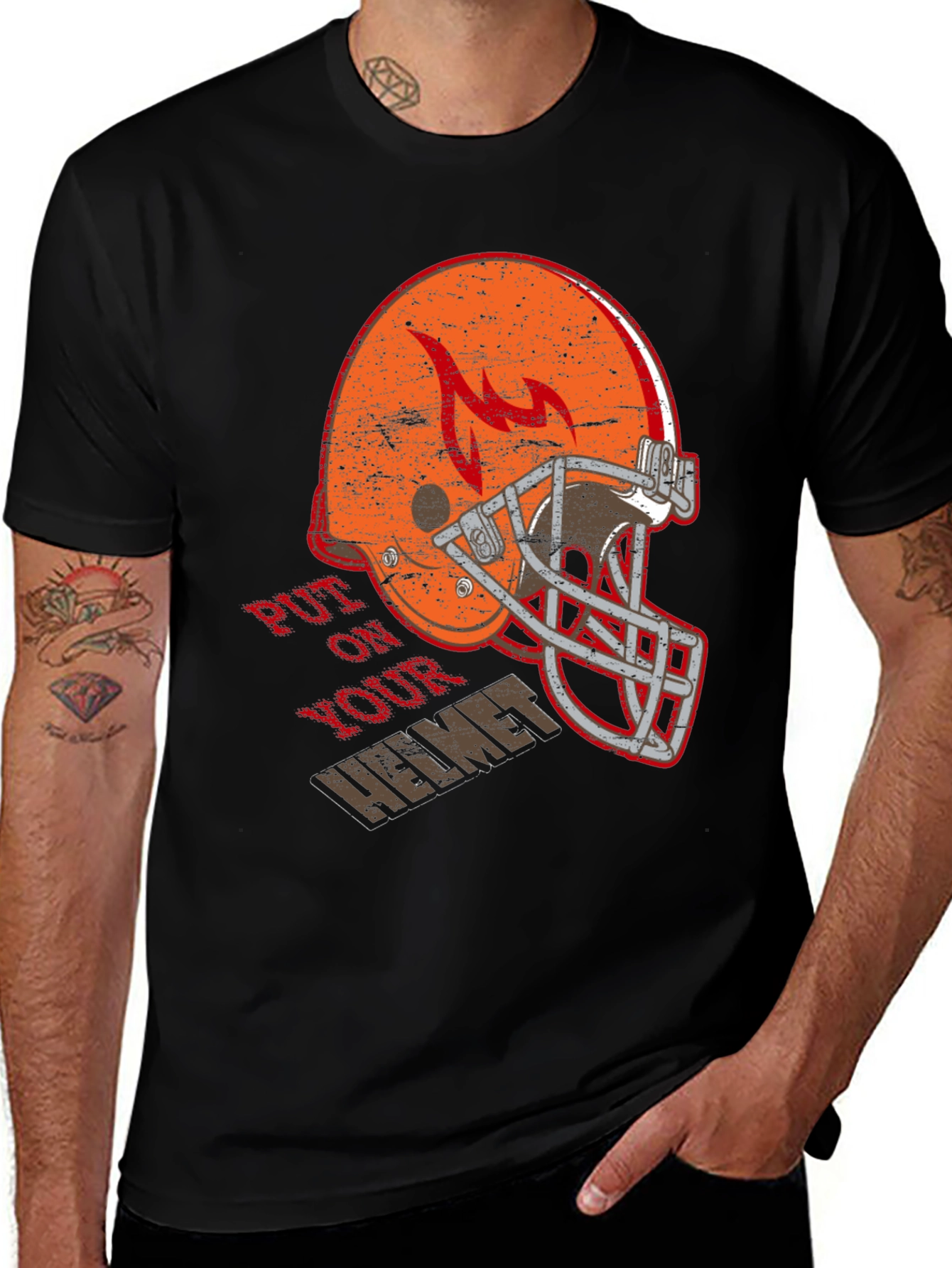 Variant 9 of Put On Your Helmet Graphic T-Shirt