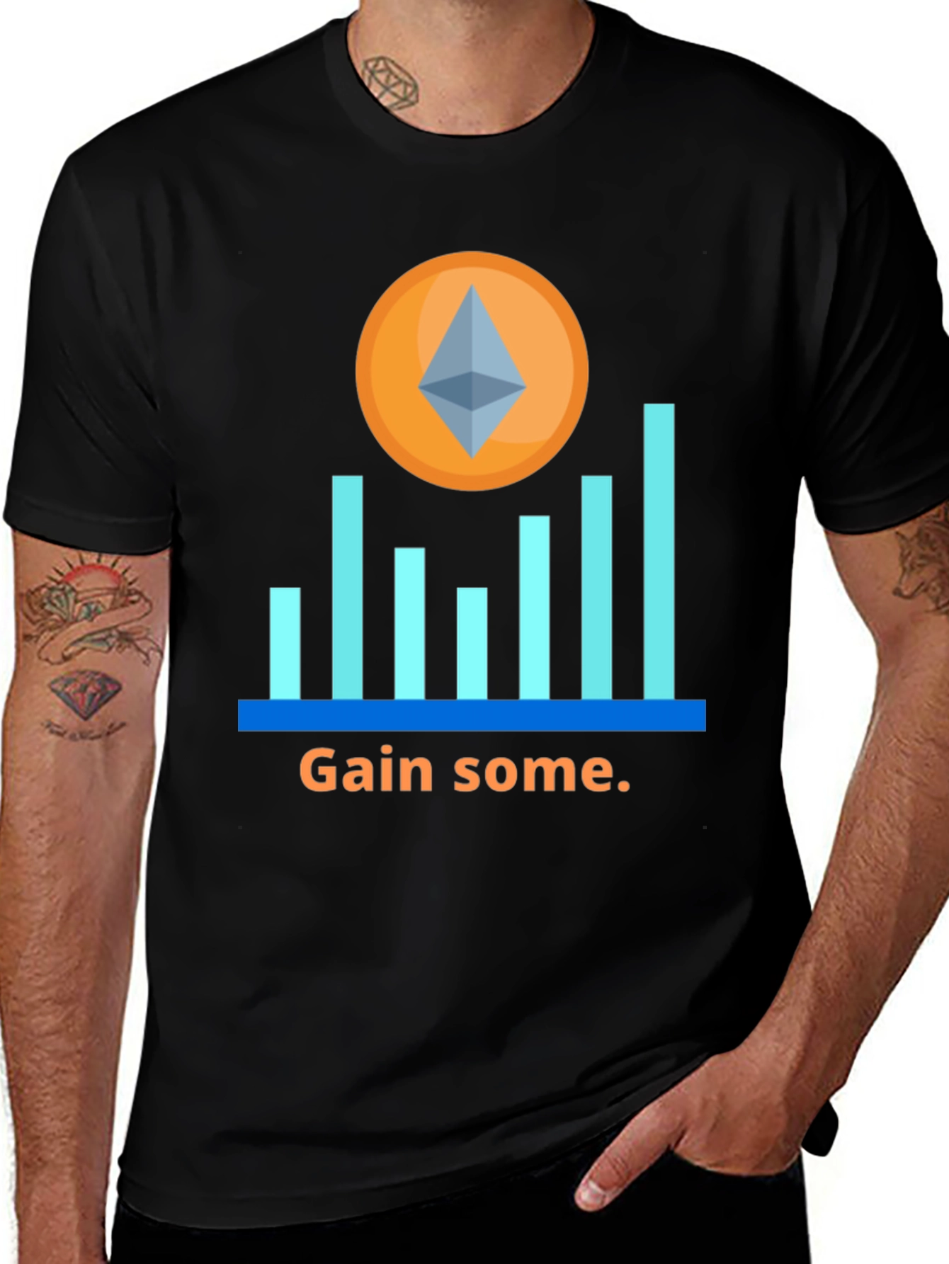Variant 6 of Gain Some Crypto T-Shirt
