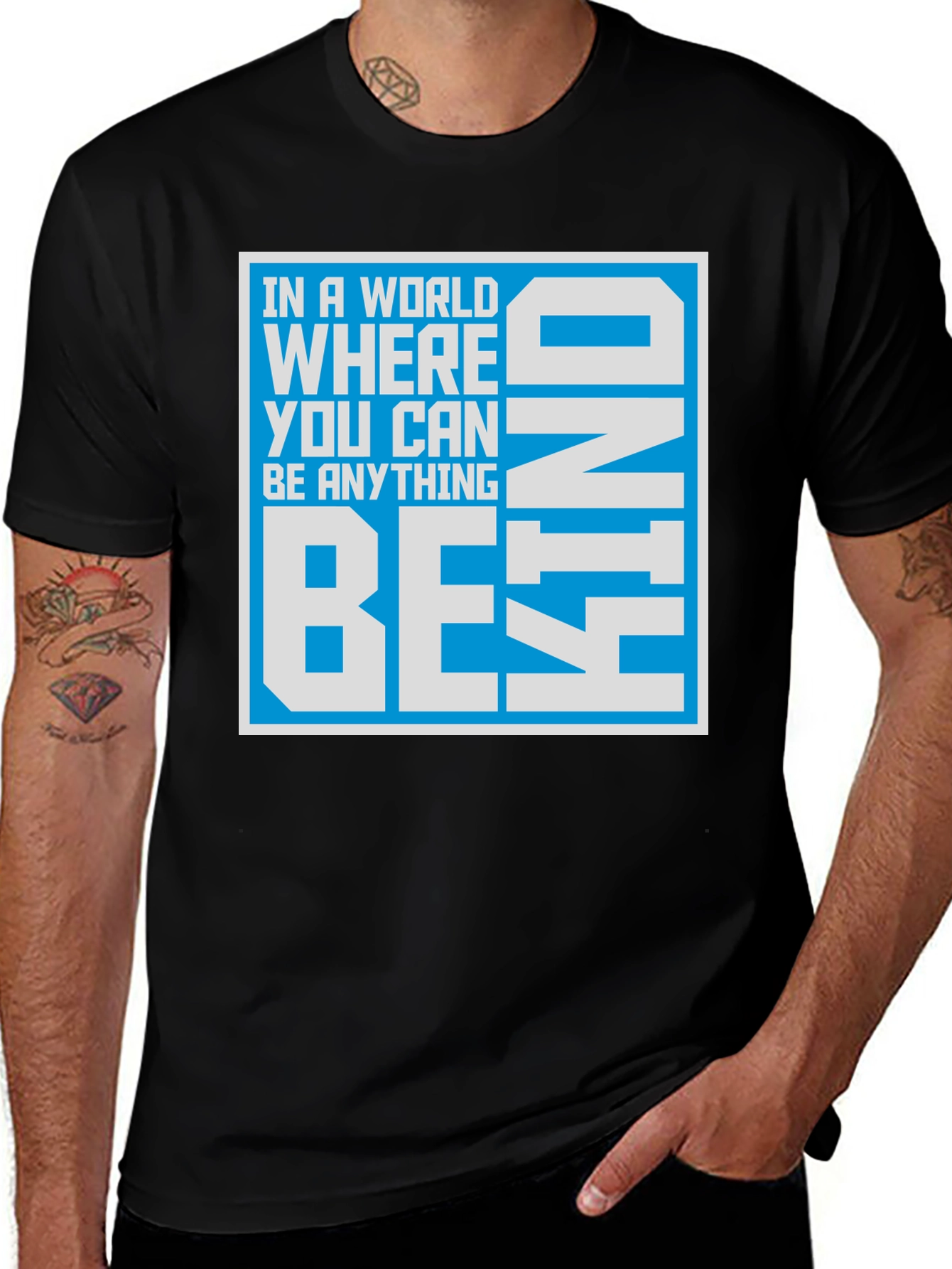 Variant 11 of Be Kind T-Shirt - Motivational Graphic Tee
