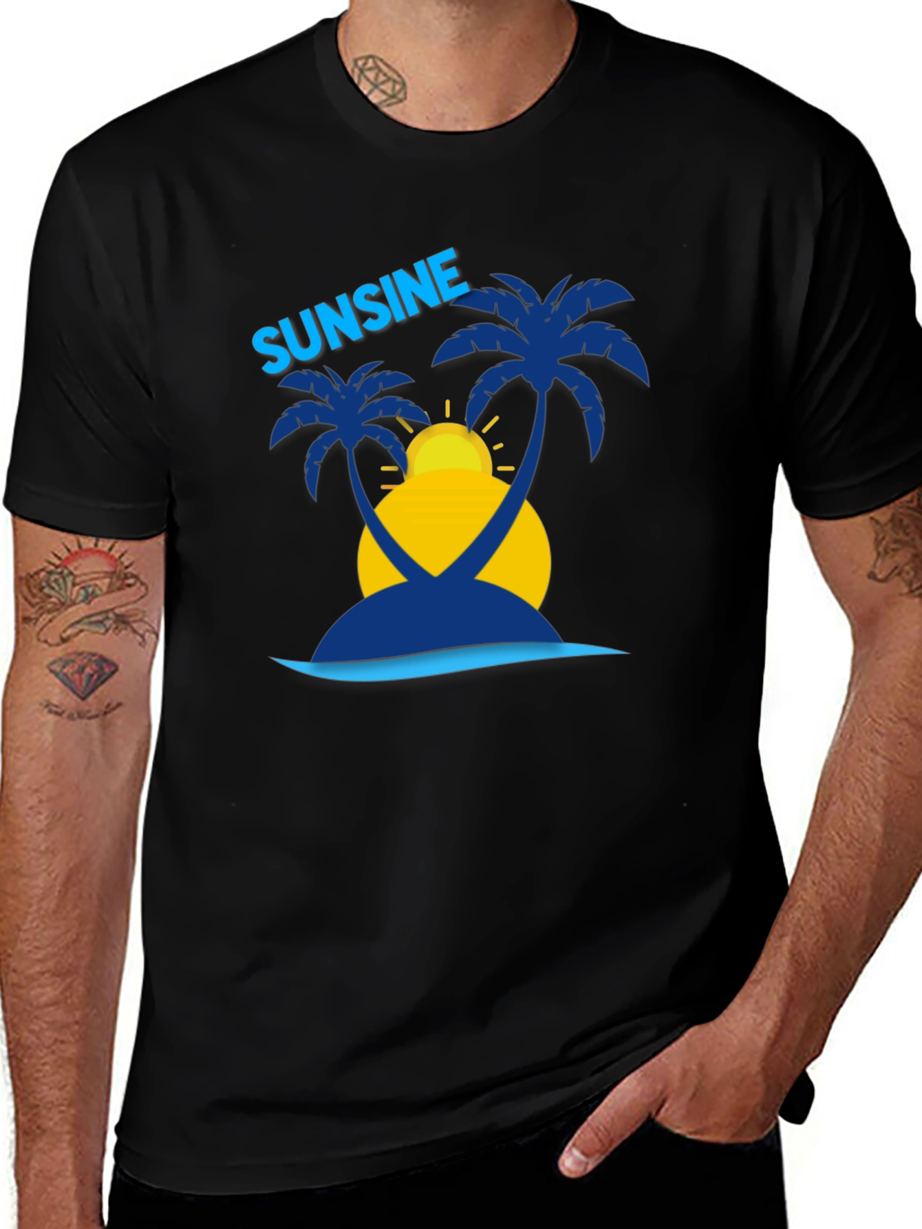 Variant 27 of Sunshine Island Graphic T-Shirt - Tropical Vibe