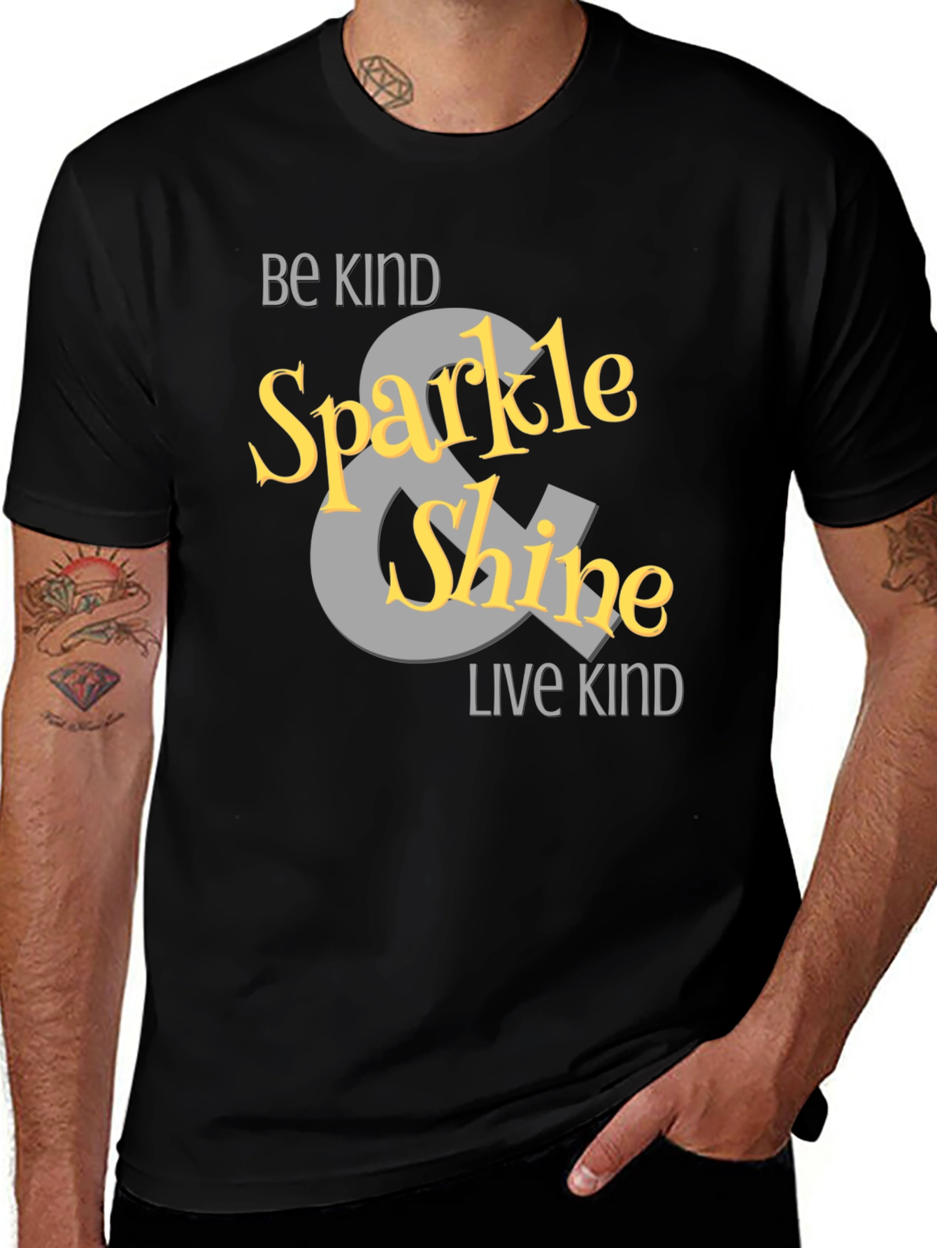 Variant 26 of Be Kind Sparkle & Shine Graphic Tee