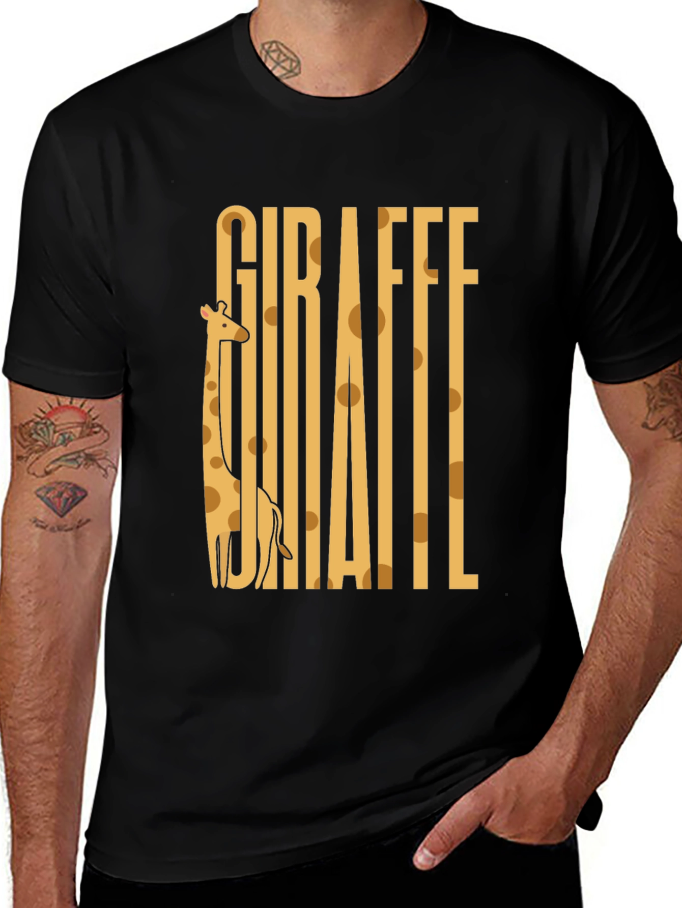 Variant 25 of Giraffe Graphic Tee - Unique Animal Lover Shirt
