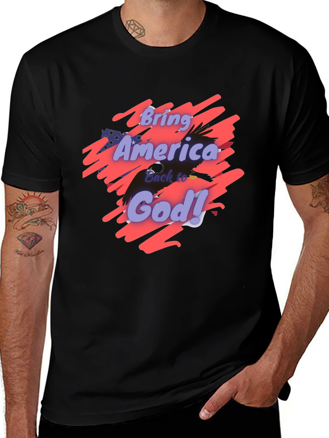 Variant 17 of Bring America Back to God T-Shirt