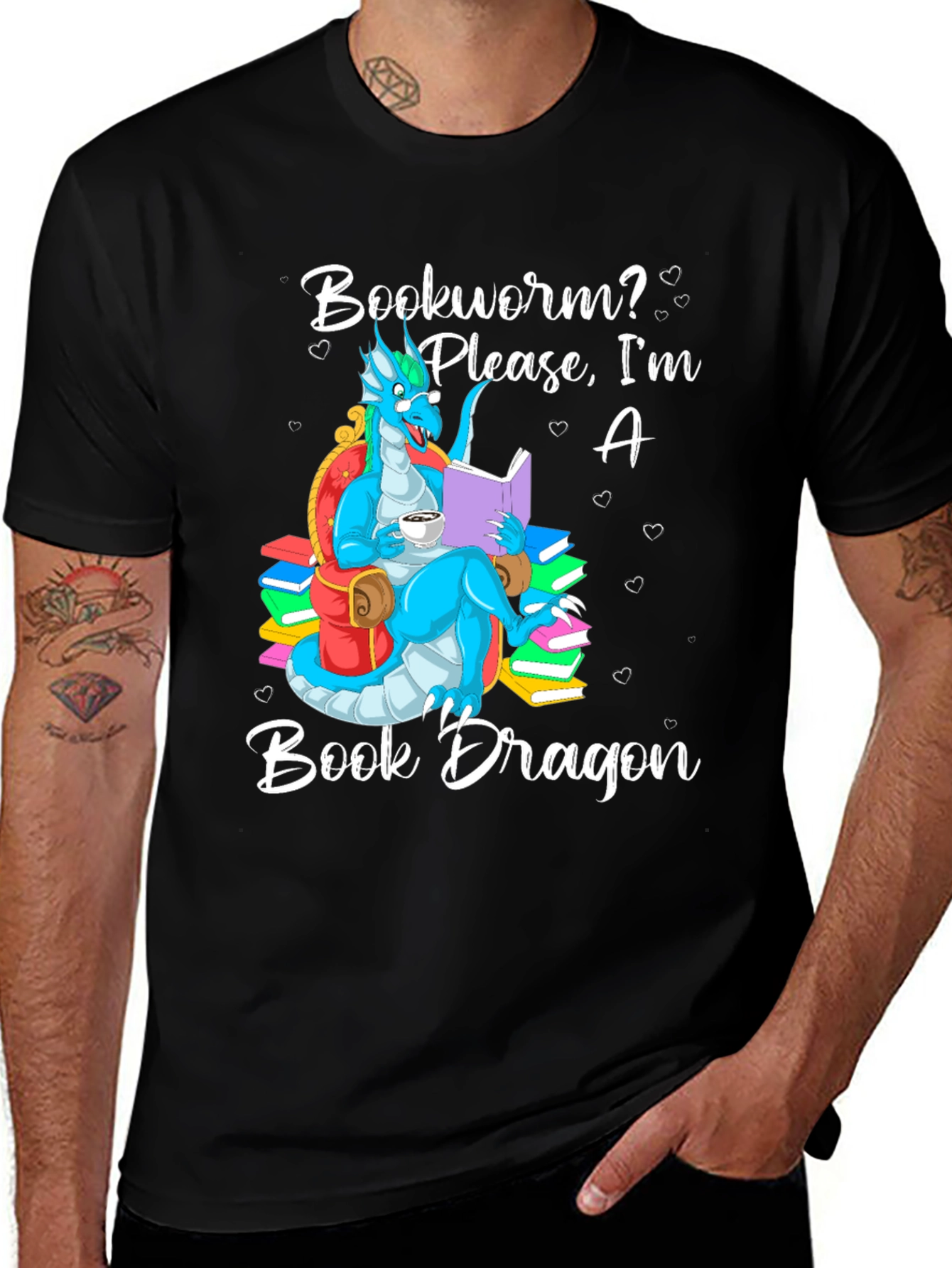Variant 22 of Book Dragon T-Shirt
