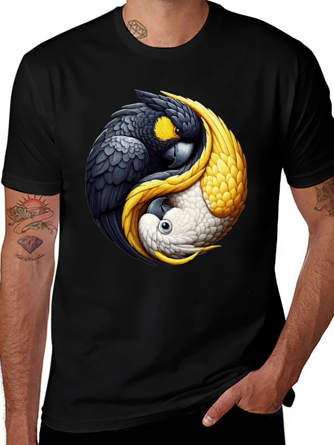 Yin Yang Cockatoo Graphic Tee