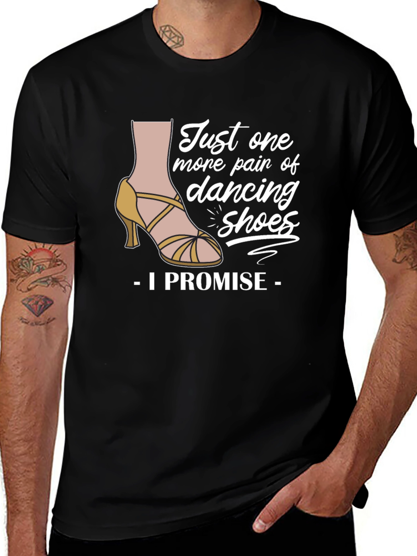 Variant 19 of Dancing Shoes T-Shirt - I Promise Funny Tee