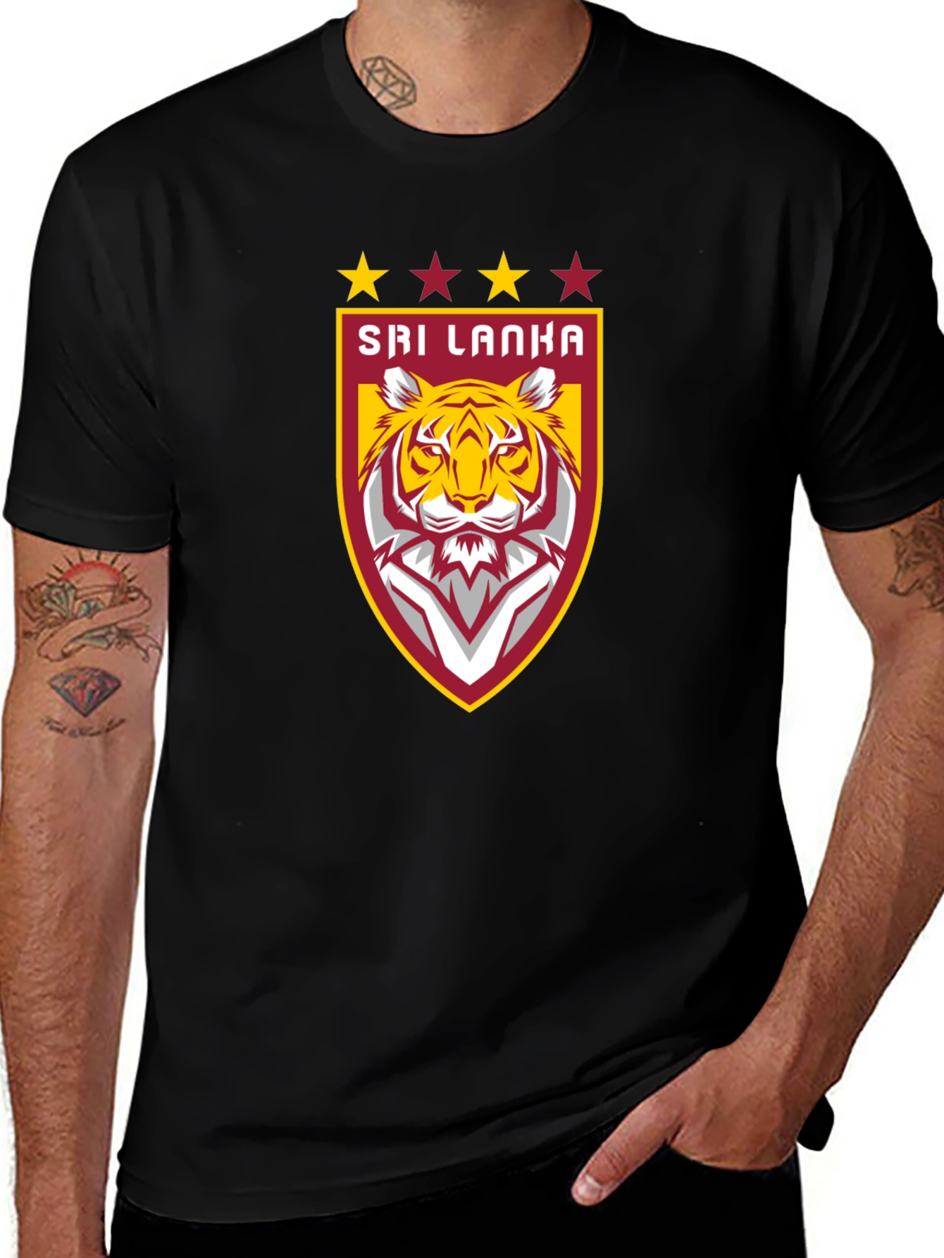Sri Lanka Tiger Crest T-Shirt