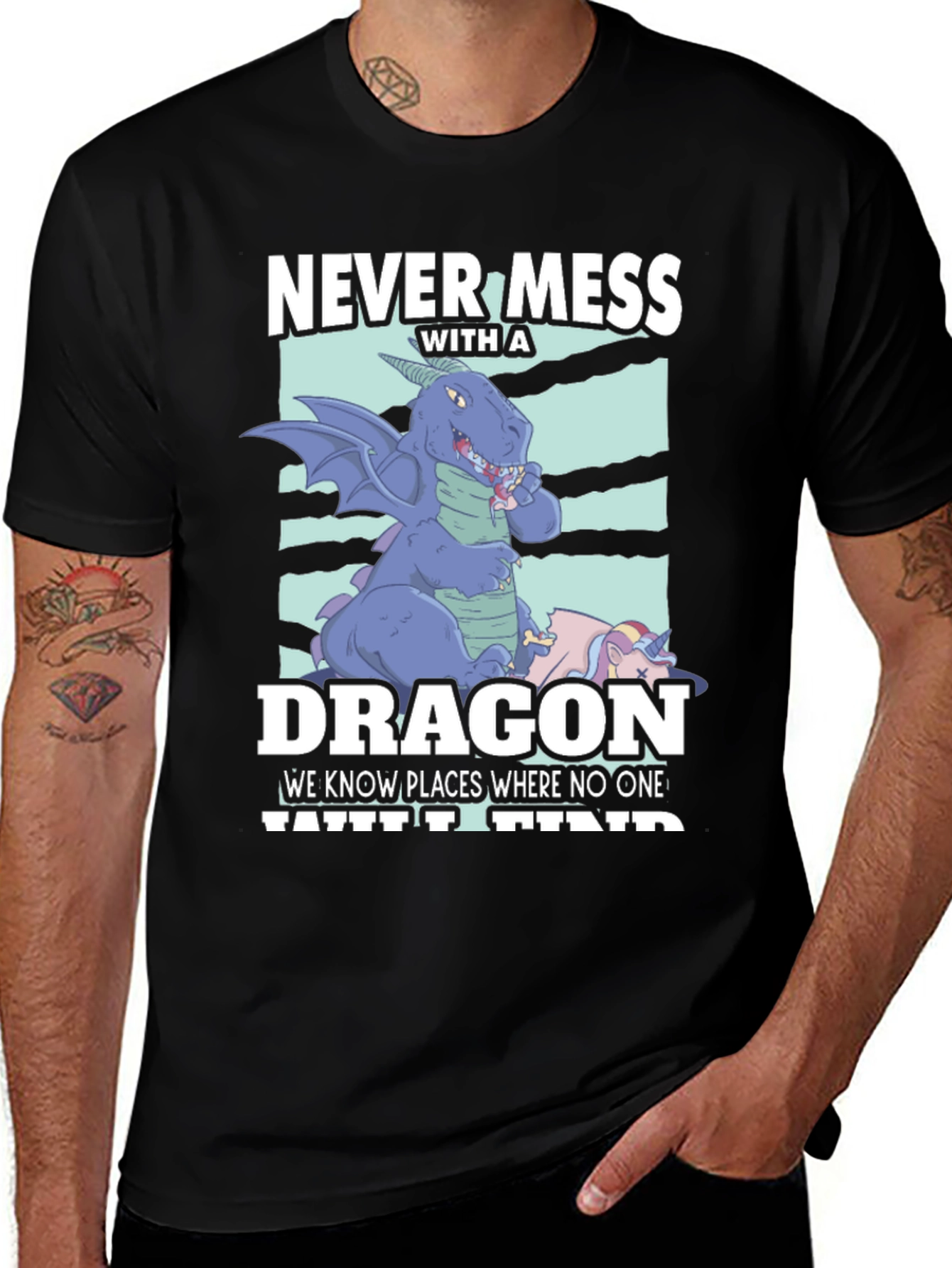 Variant 18 of Never Mess with a Dragon T-Shirt