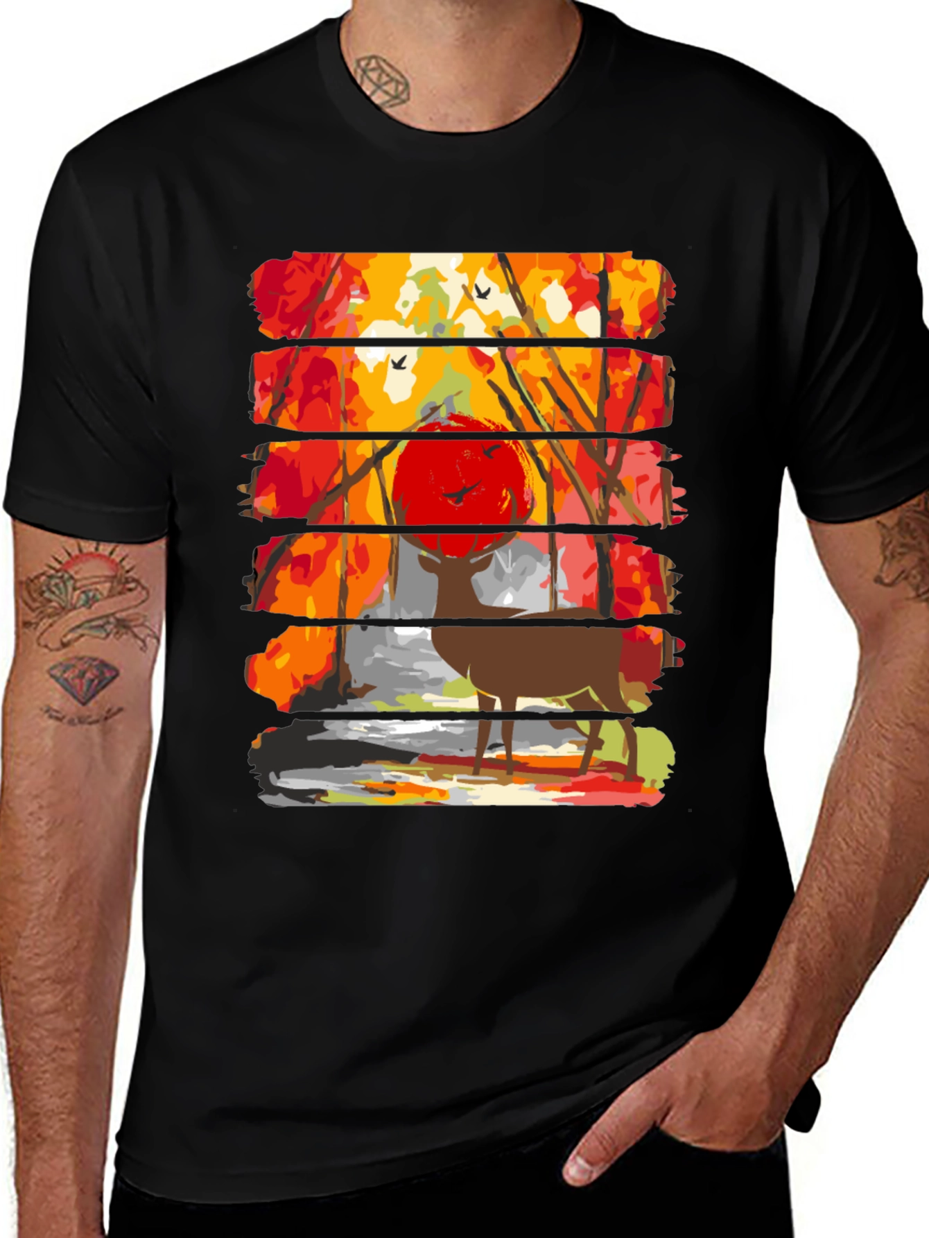 Variant 6 of Autumn Deer Graphic Tee