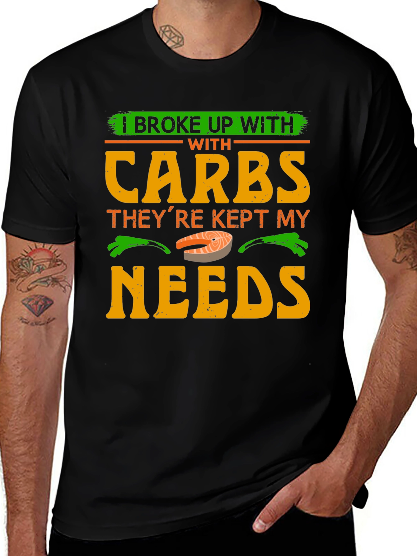 Variant 7 of I Broke Up With Carbs Graphic T-Shirt