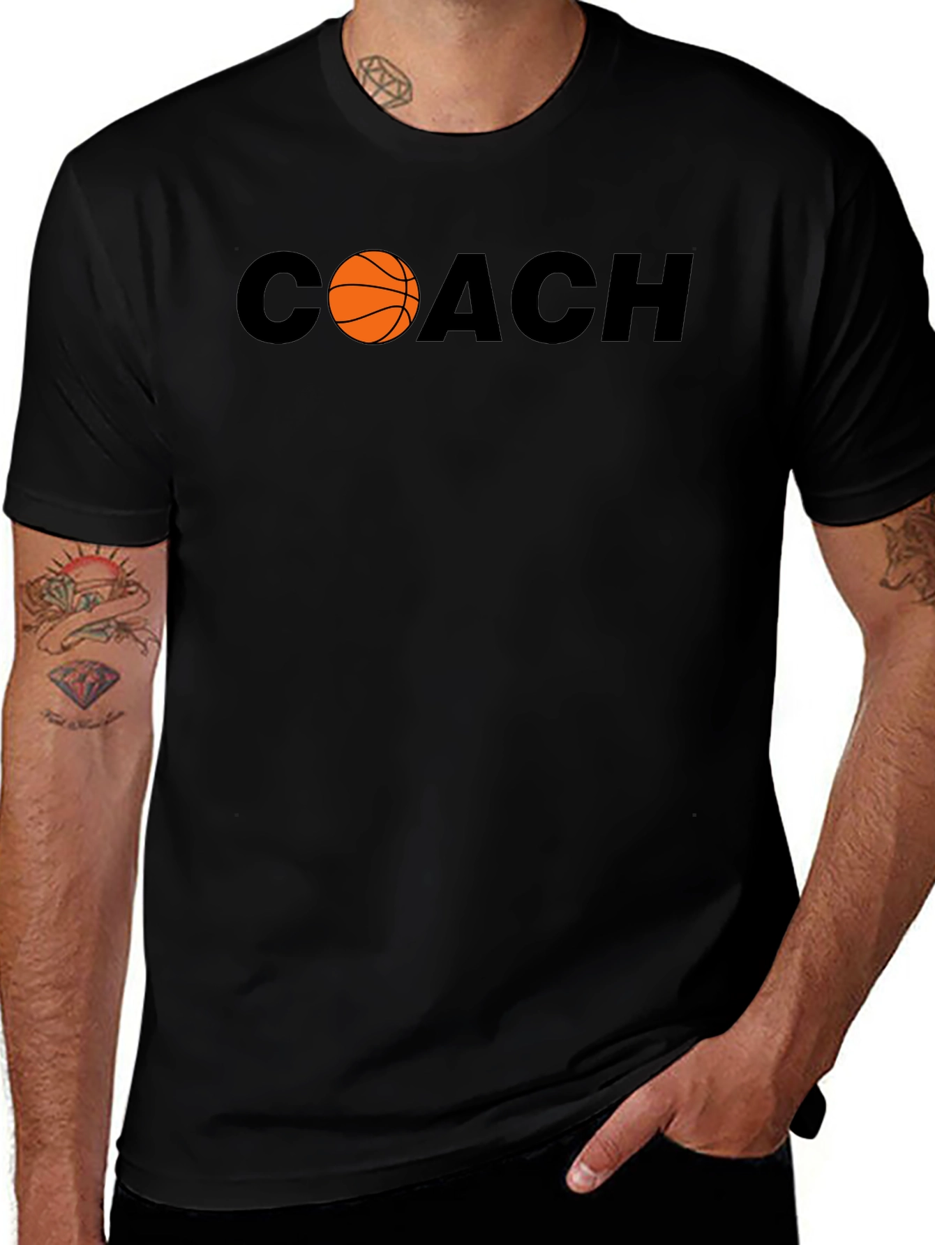 Variant 23 of Basketball Coach Graphic T-Shirt
