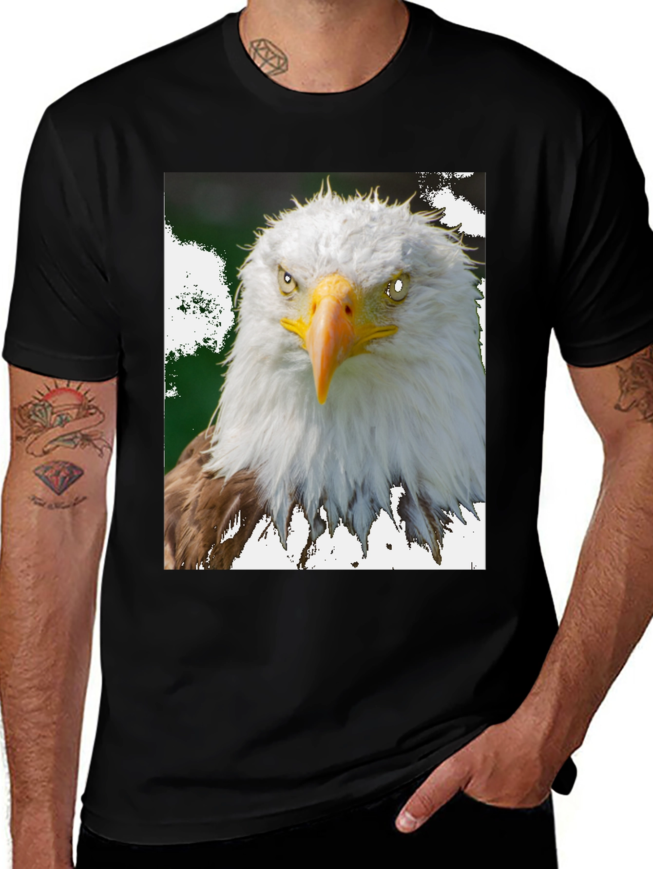 Variant 8 of Bald Eagle Graphic Tee - Patriotic Style