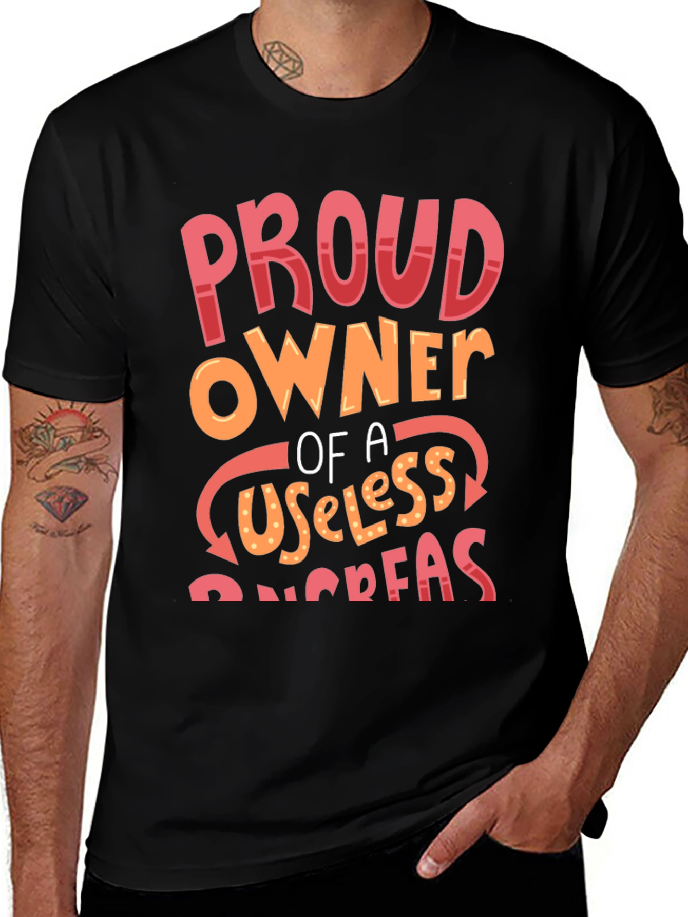 Variant 7 of Proud Owner Useless Pancreas Graphic Tee