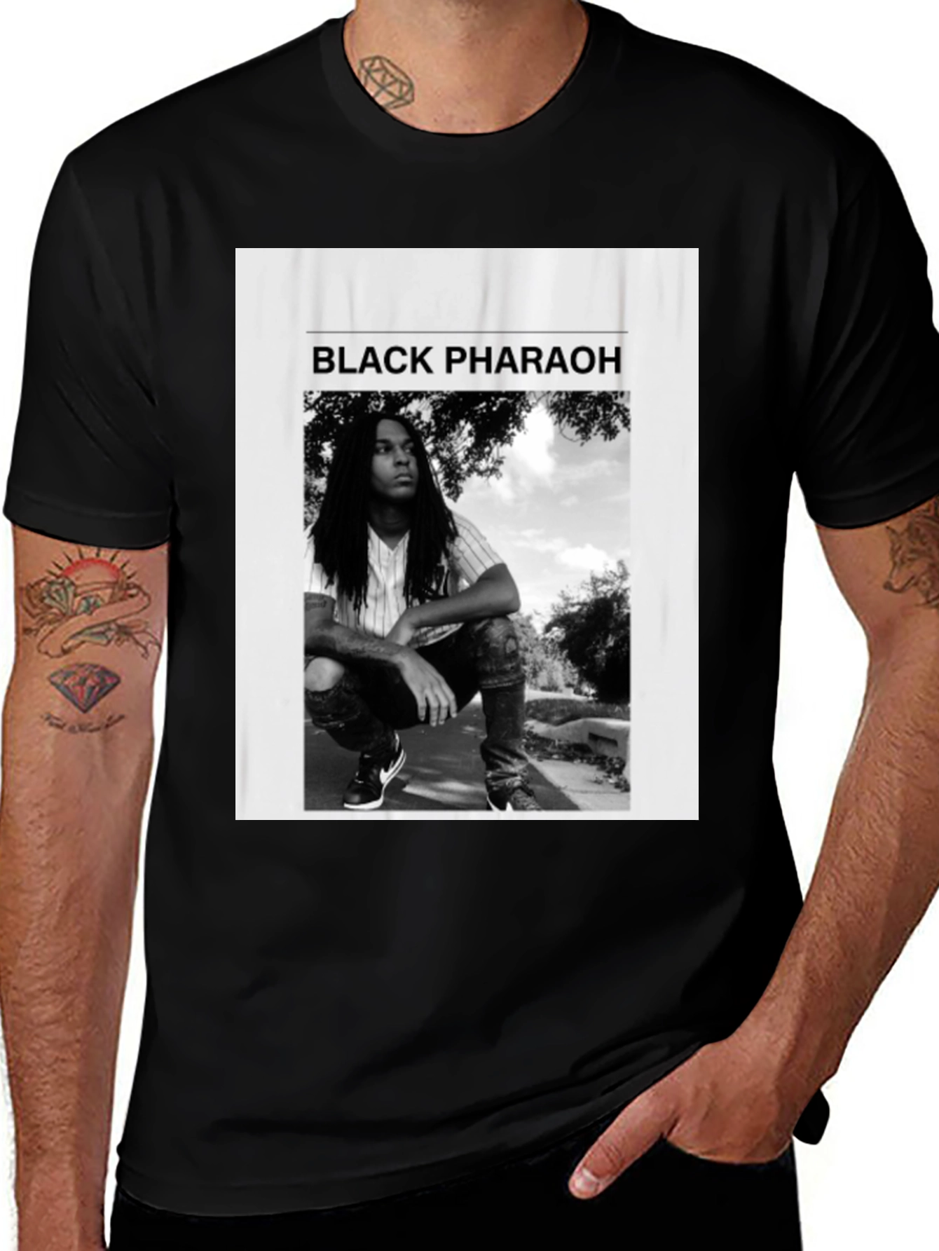 Variant 8 of Black Pharaoh Graphic Tee - Unisex Soft Cotton T-Shirt