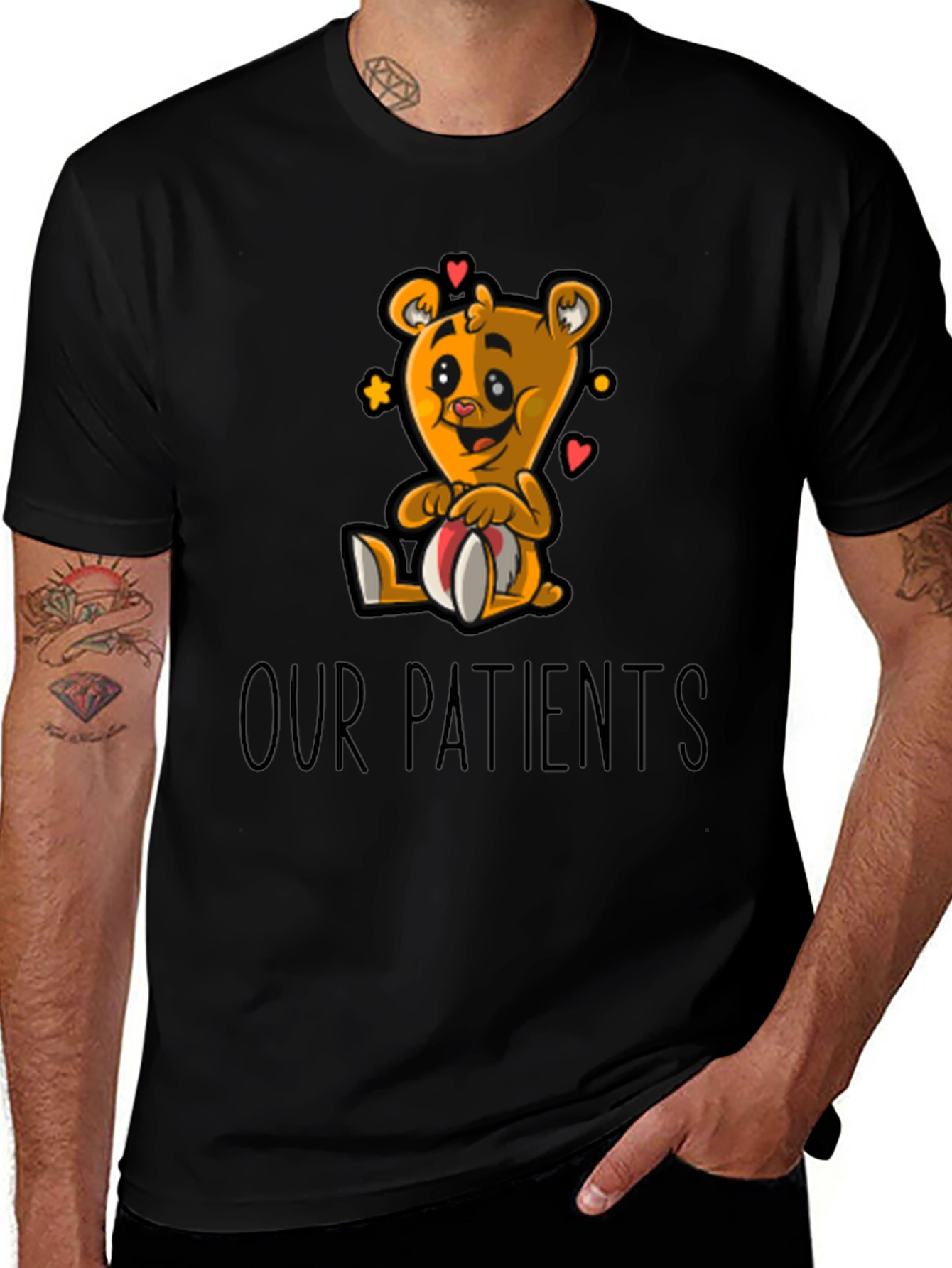 Cute Bear "Our Patients" Graphic Tee