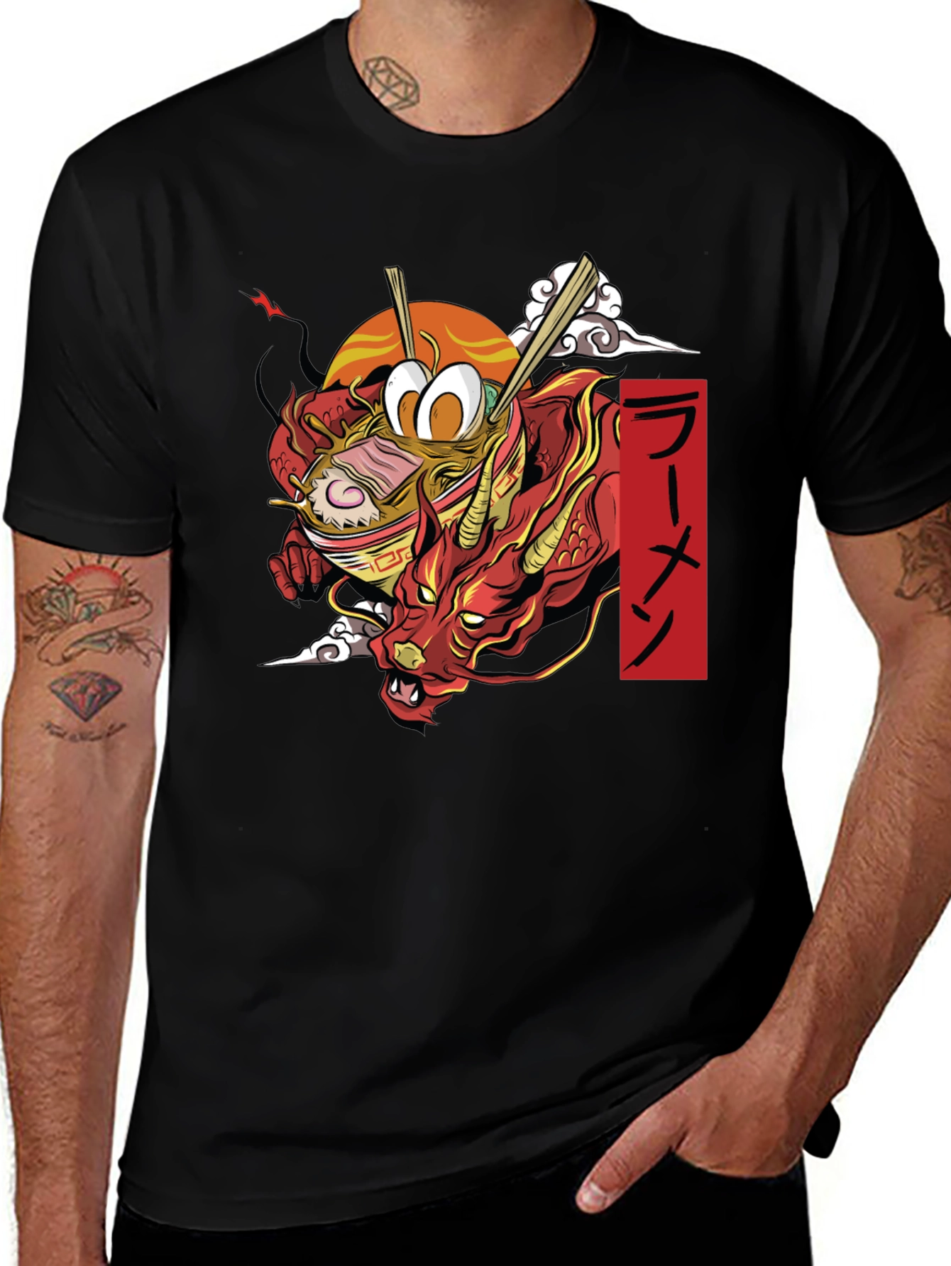Variant 27 of Ramen Dragon Graphic T-Shirt
