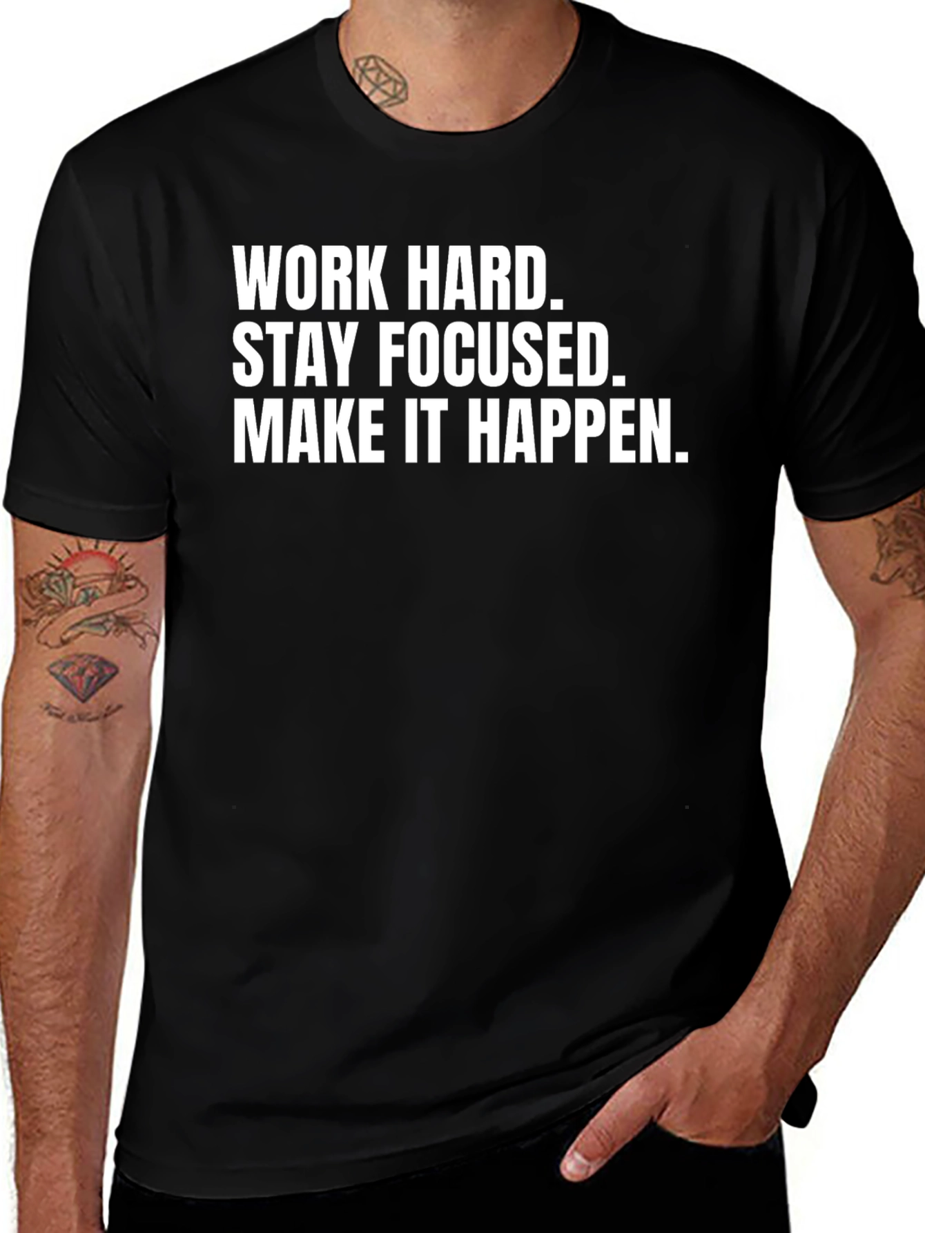 Variant 7 of Motivational Work Hard T-Shirt