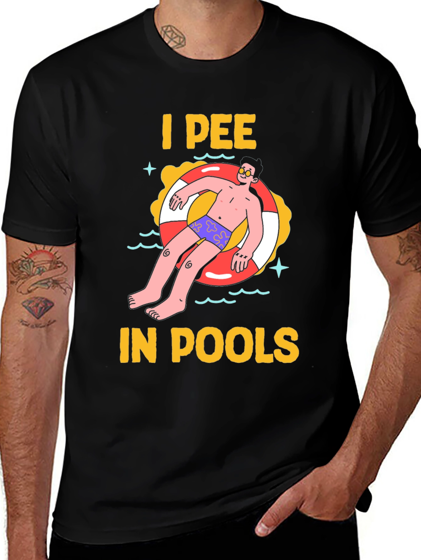 Variant 21 of I Pee in Pools Graphic Tee
