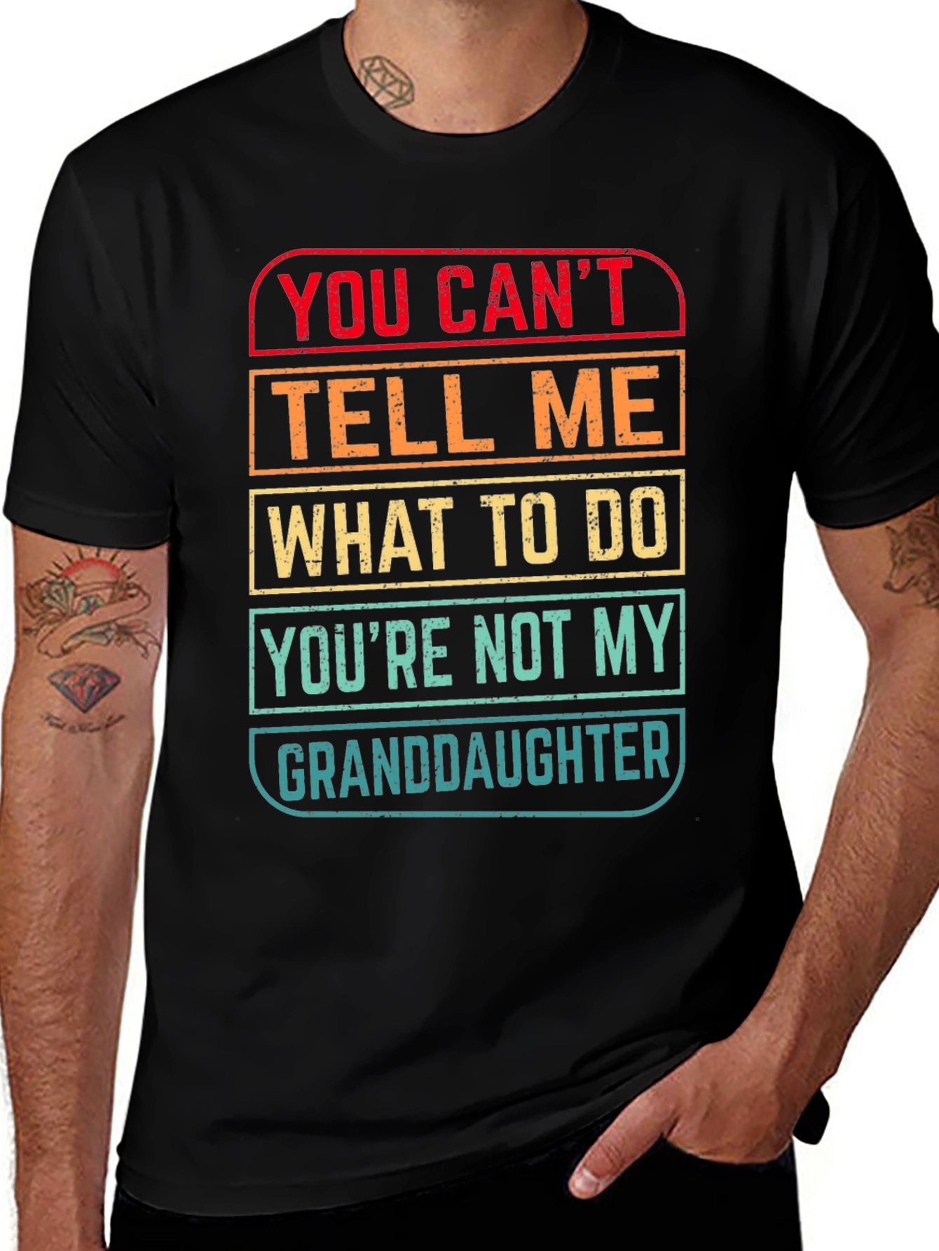 Variant 13 of Granddaughter T-Shirt - "You Can't Tell Me What To Do"