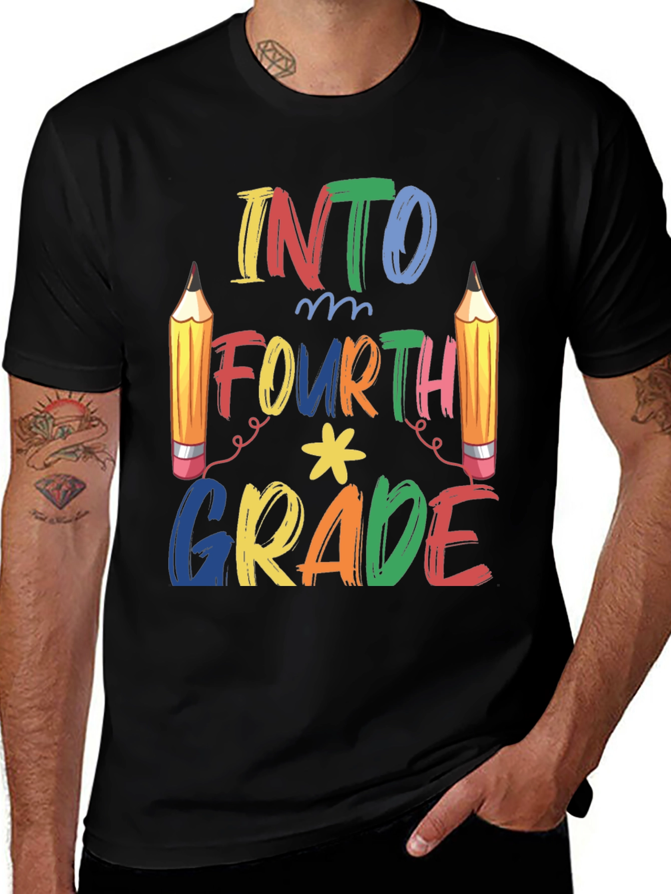 Into Fourth Grade T-Shirt - Back to School