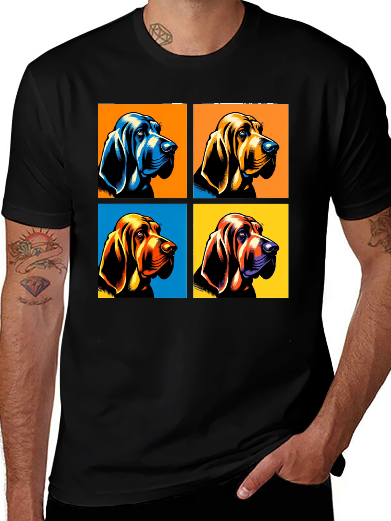 Variant 17 of Pop Art Bloodhound T-Shirt