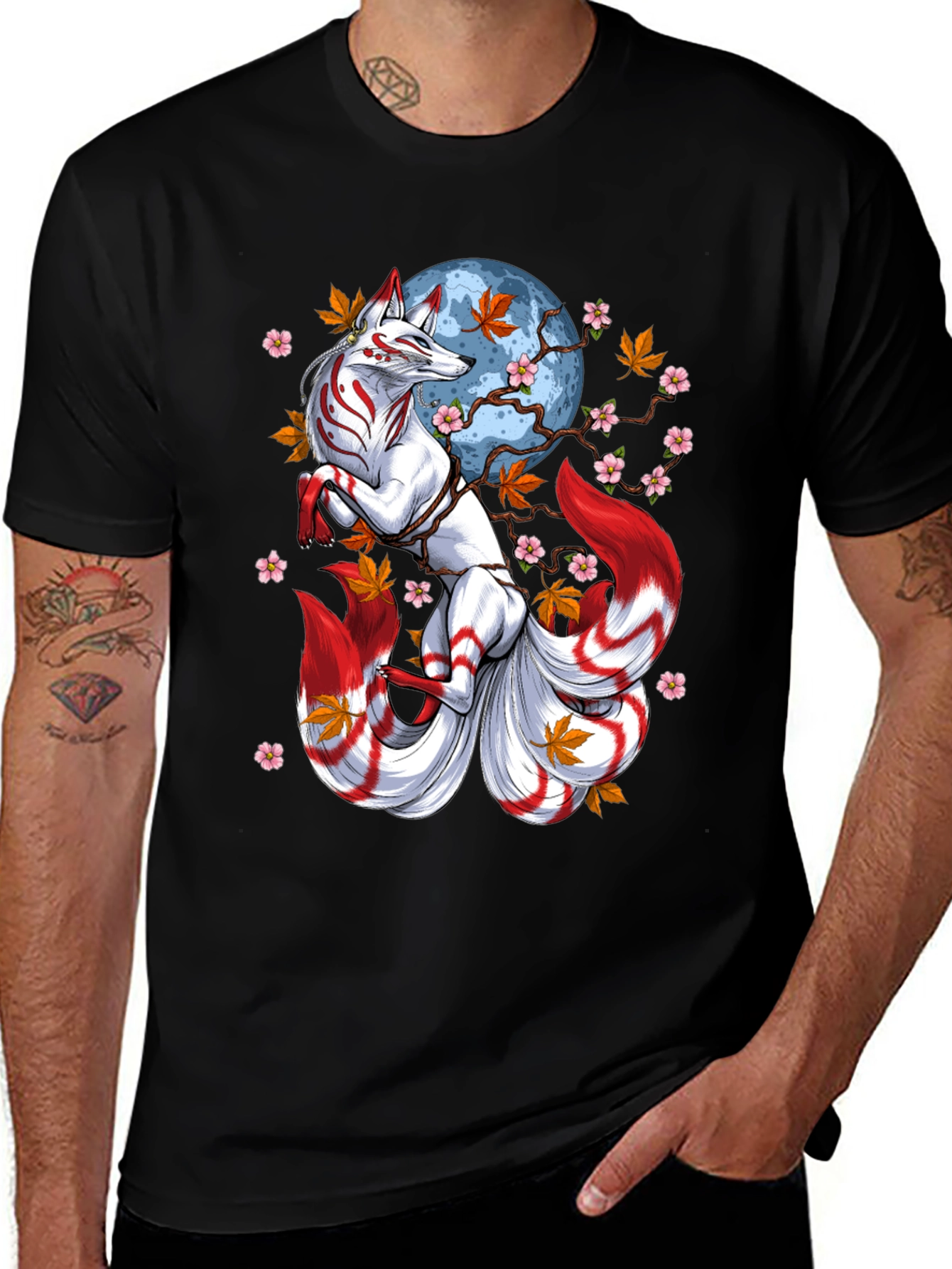 Variant 12 of Nine-Tailed Fox Graphic Tee