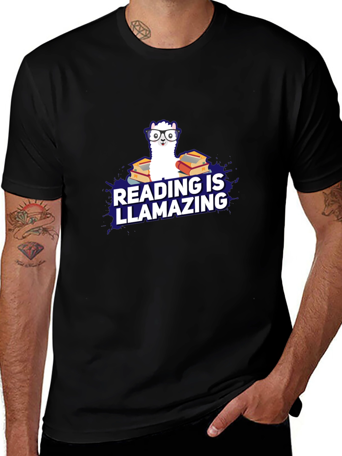 Variant 9 of Reading Is Llamazing Graphic Tee