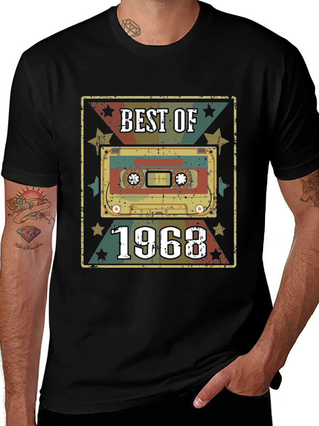 Best of 1968 Retro Cassette Tape T-Shirt