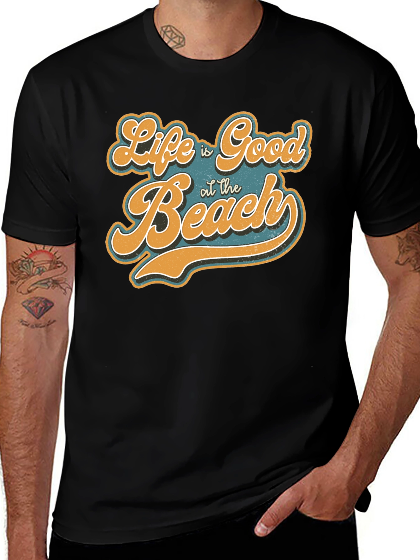 Variant 22 of Life is Good at the Beach T-Shirt