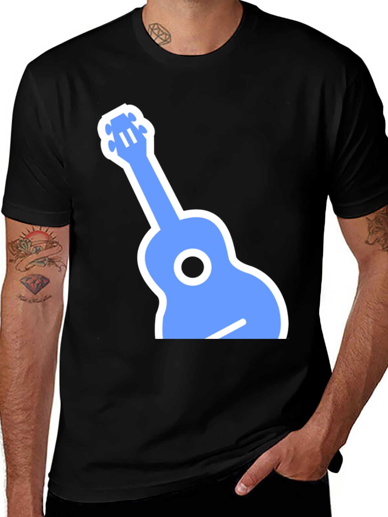 Variant 30 of Cool Blue Ukulele Graphic Tee