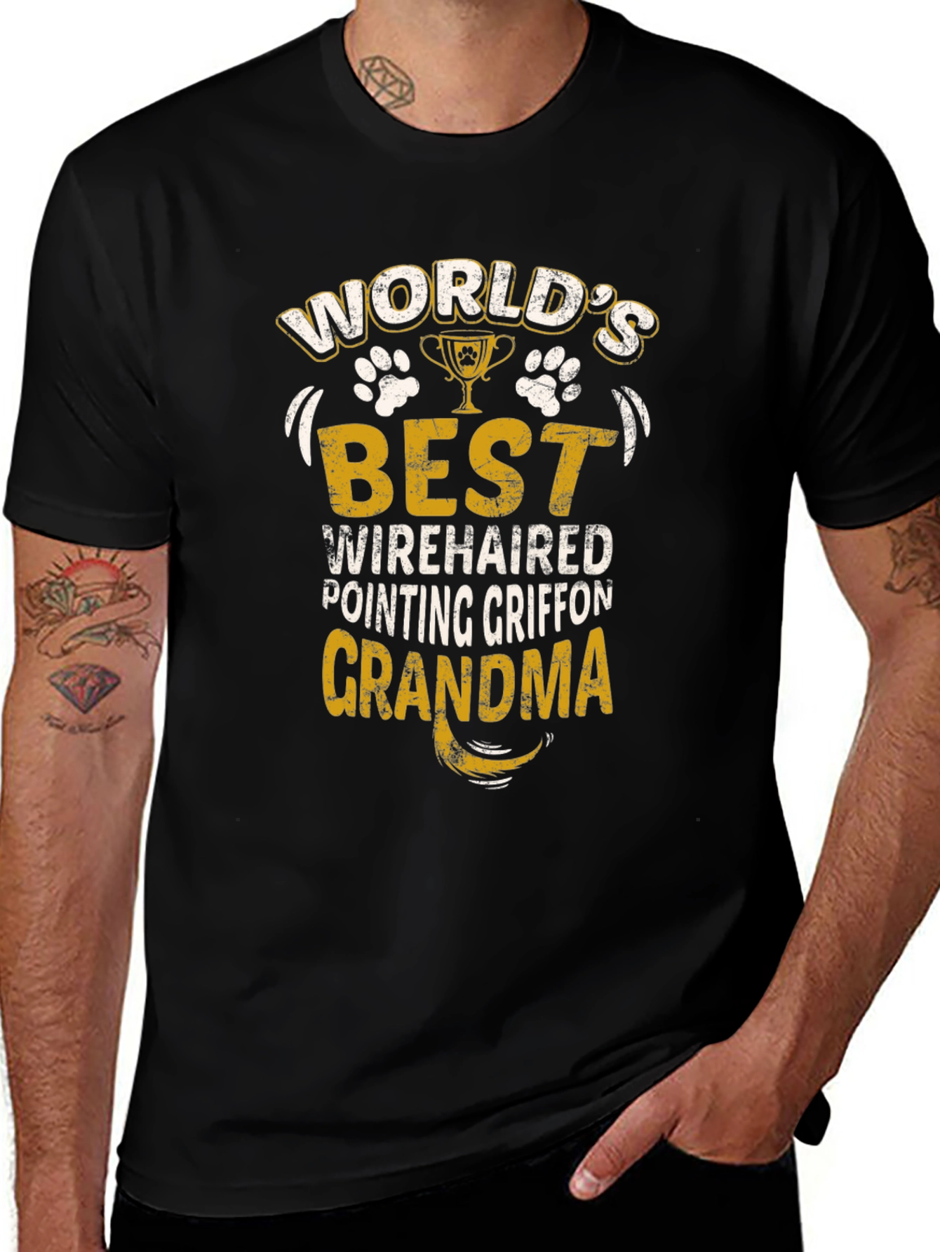 Variant 6 of World's Best Wirehaired Pointing Griffon Grandma T-Shirt
