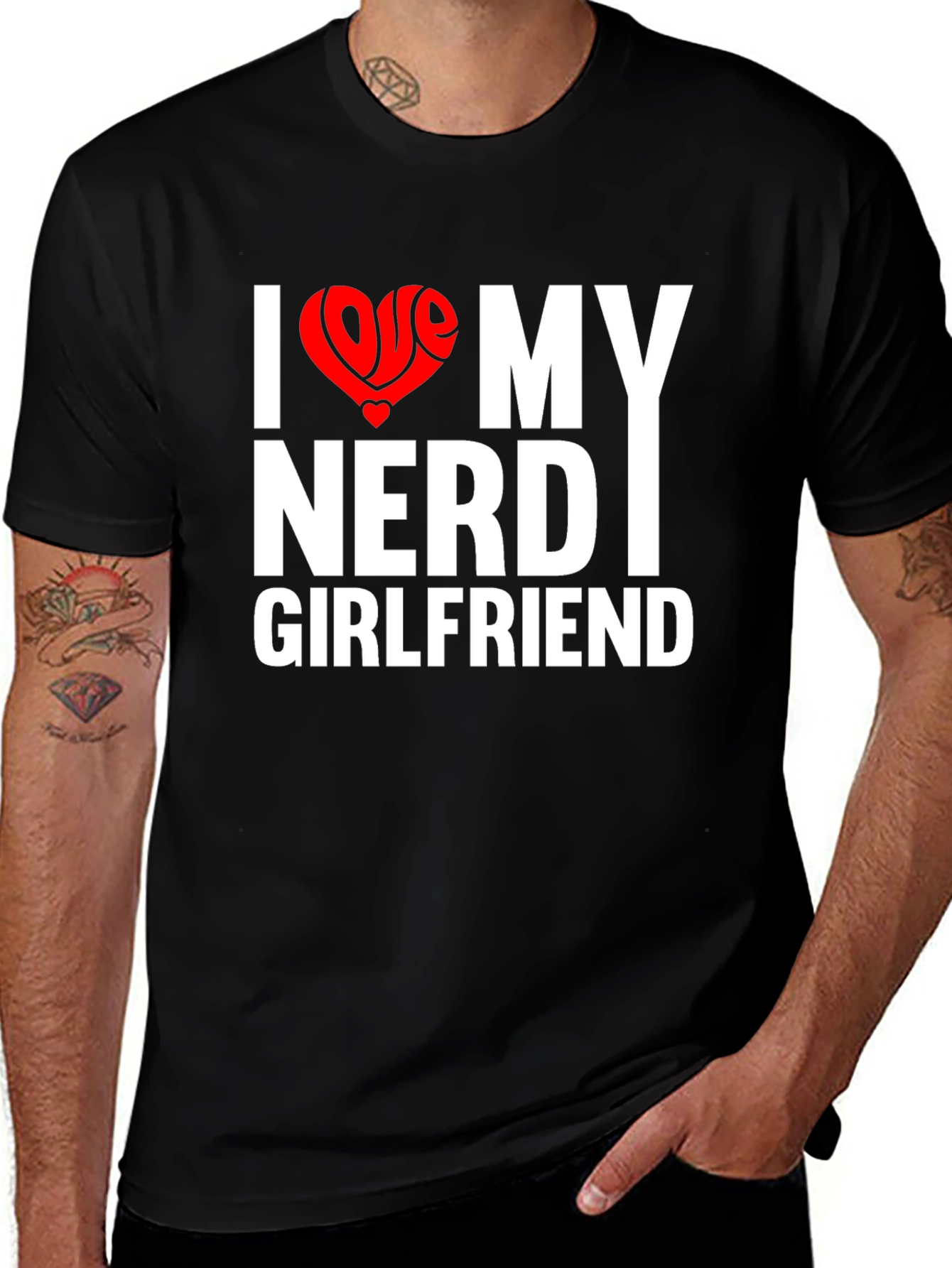 Variant 4 of I Love My Nerd Girlfriend T-Shirt