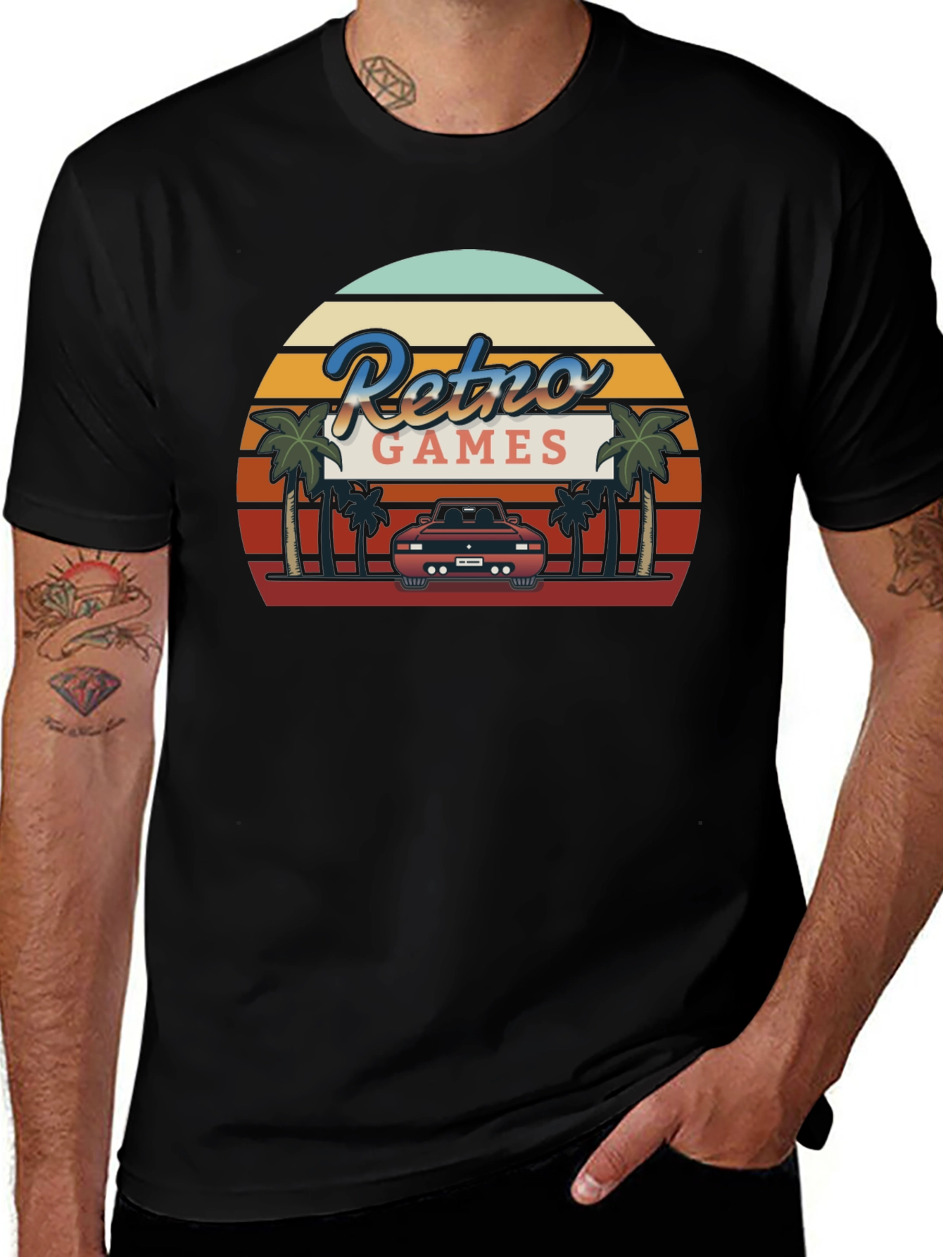 Variant 13 of Retro Games T-Shirt Vintage Style Tee
