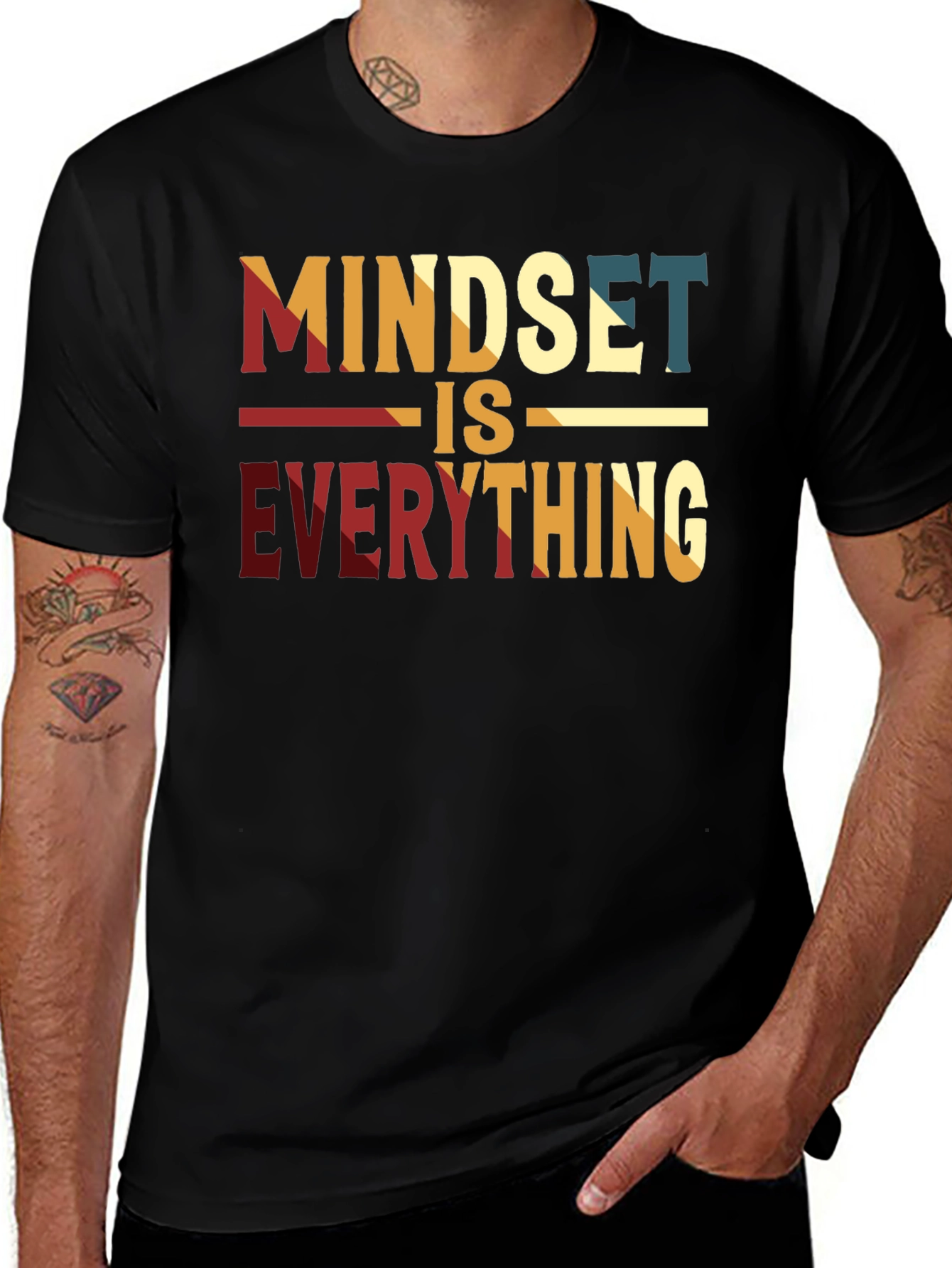 Variant 19 of Mindset is Everything Graphic Tee - Motivational T-Shirt