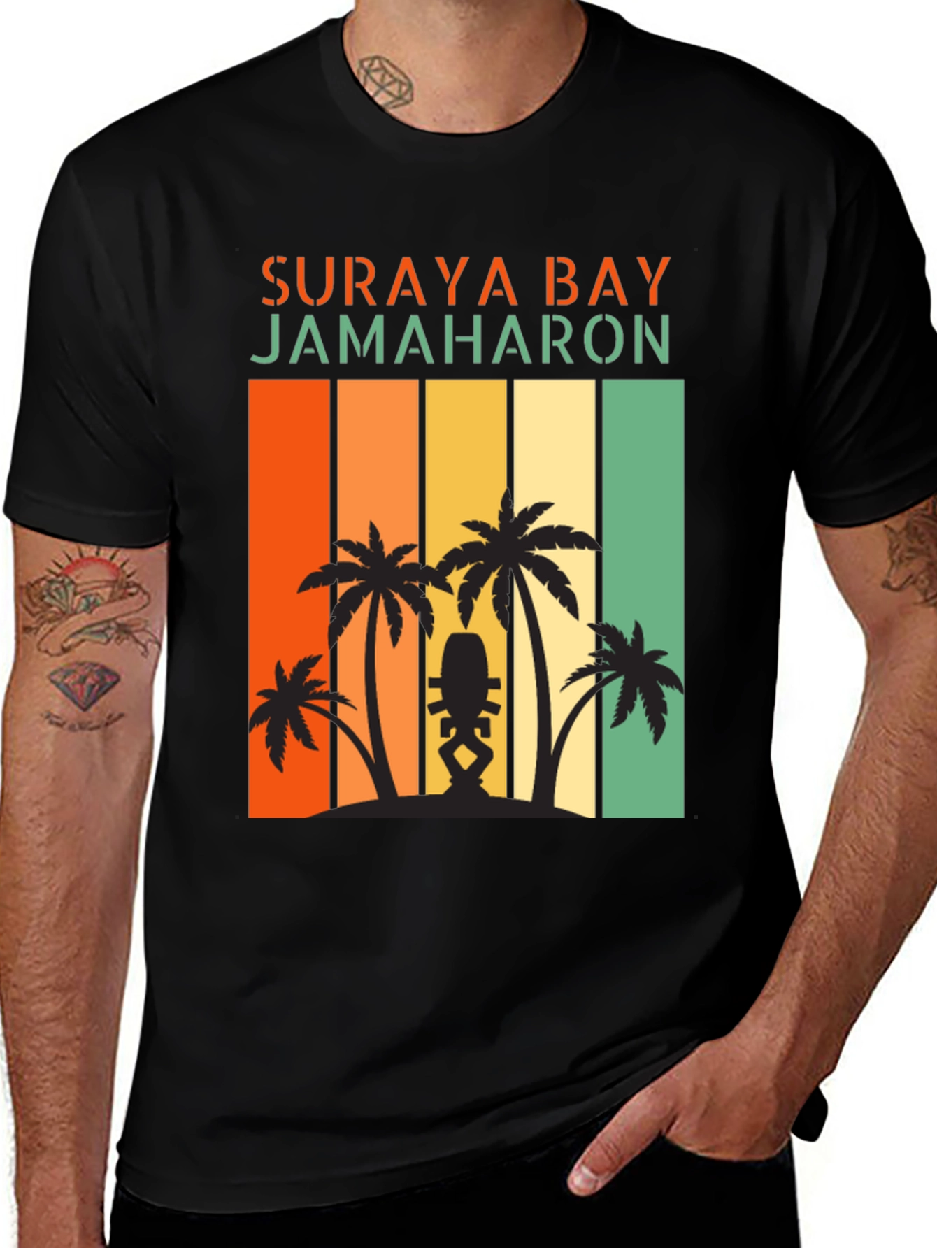Suraya Bay Jamaharon Retro Palm Tree T-Shirt