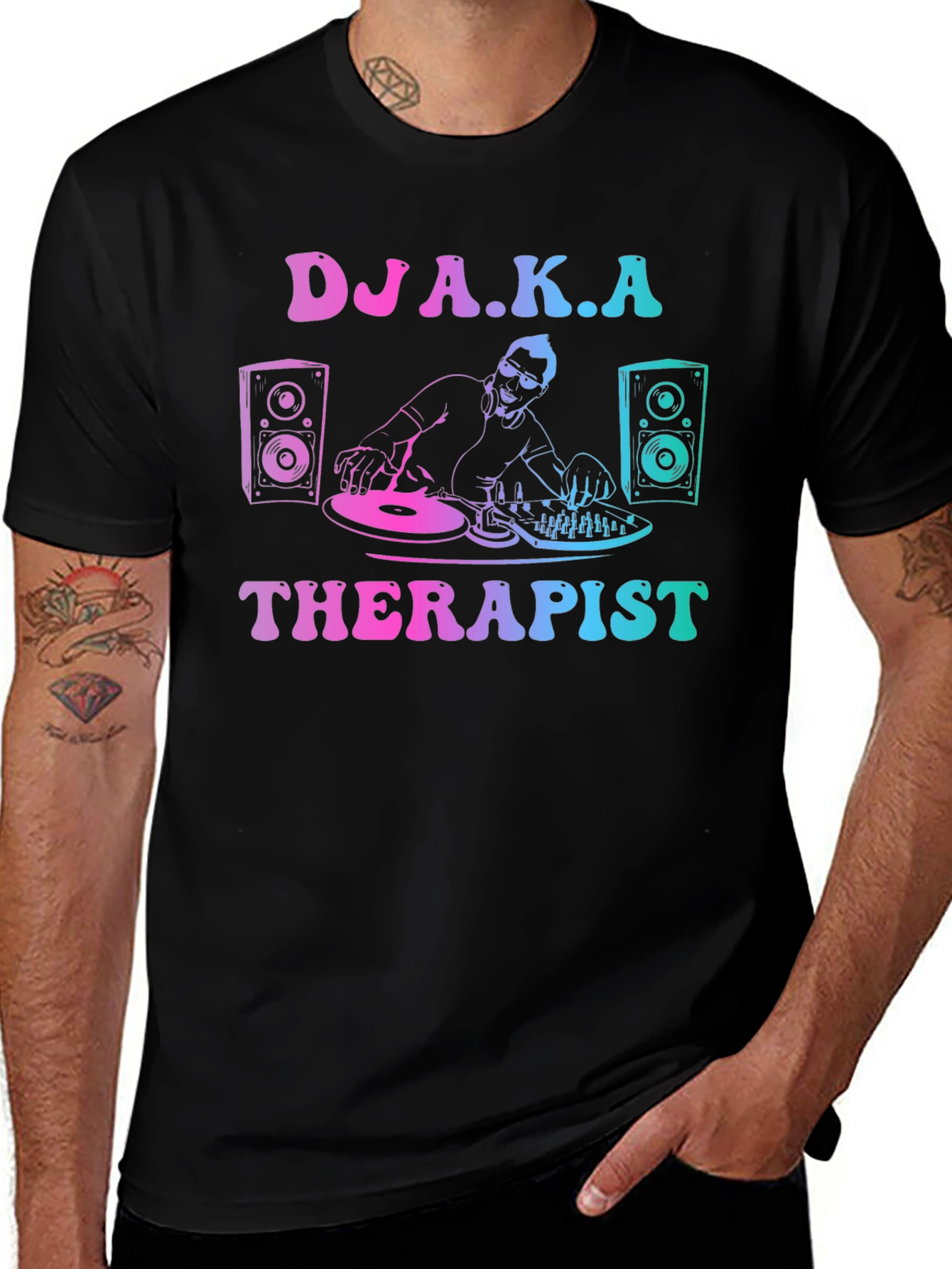 Variant 13 of DJ A.K.A Therapist Graphic T-Shirt