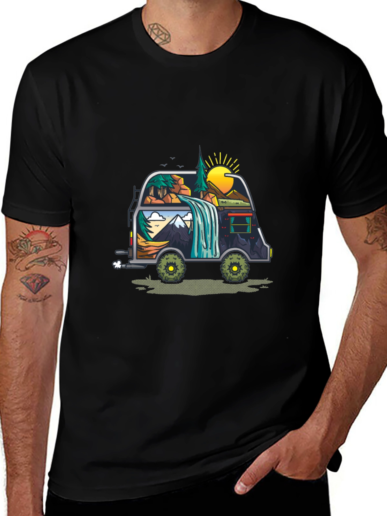 Variant 14 of Nature Van Graphic Tee - Adventure Awaits