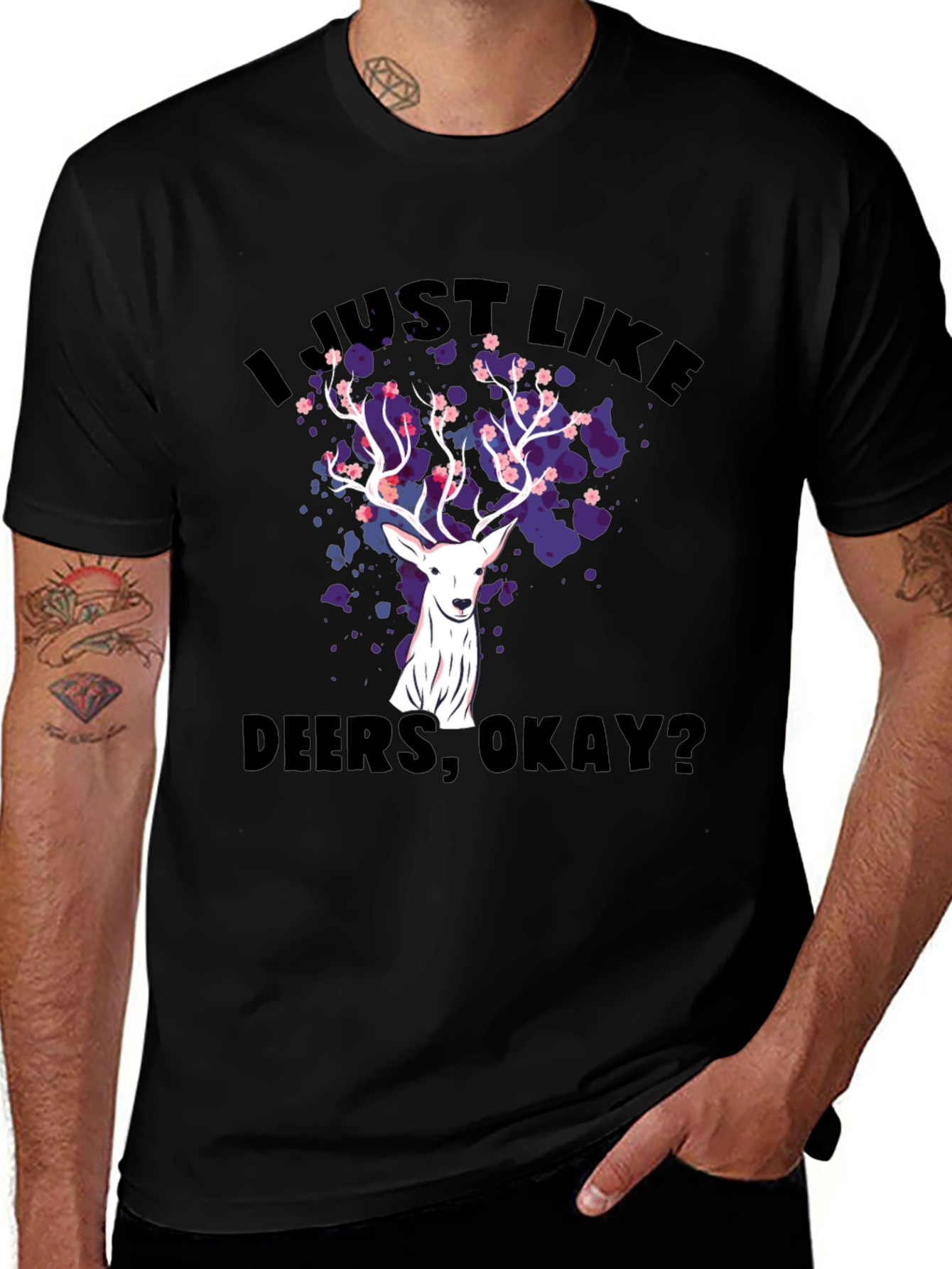 Variant 10 of I Just Like Deers Okay T-Shirt