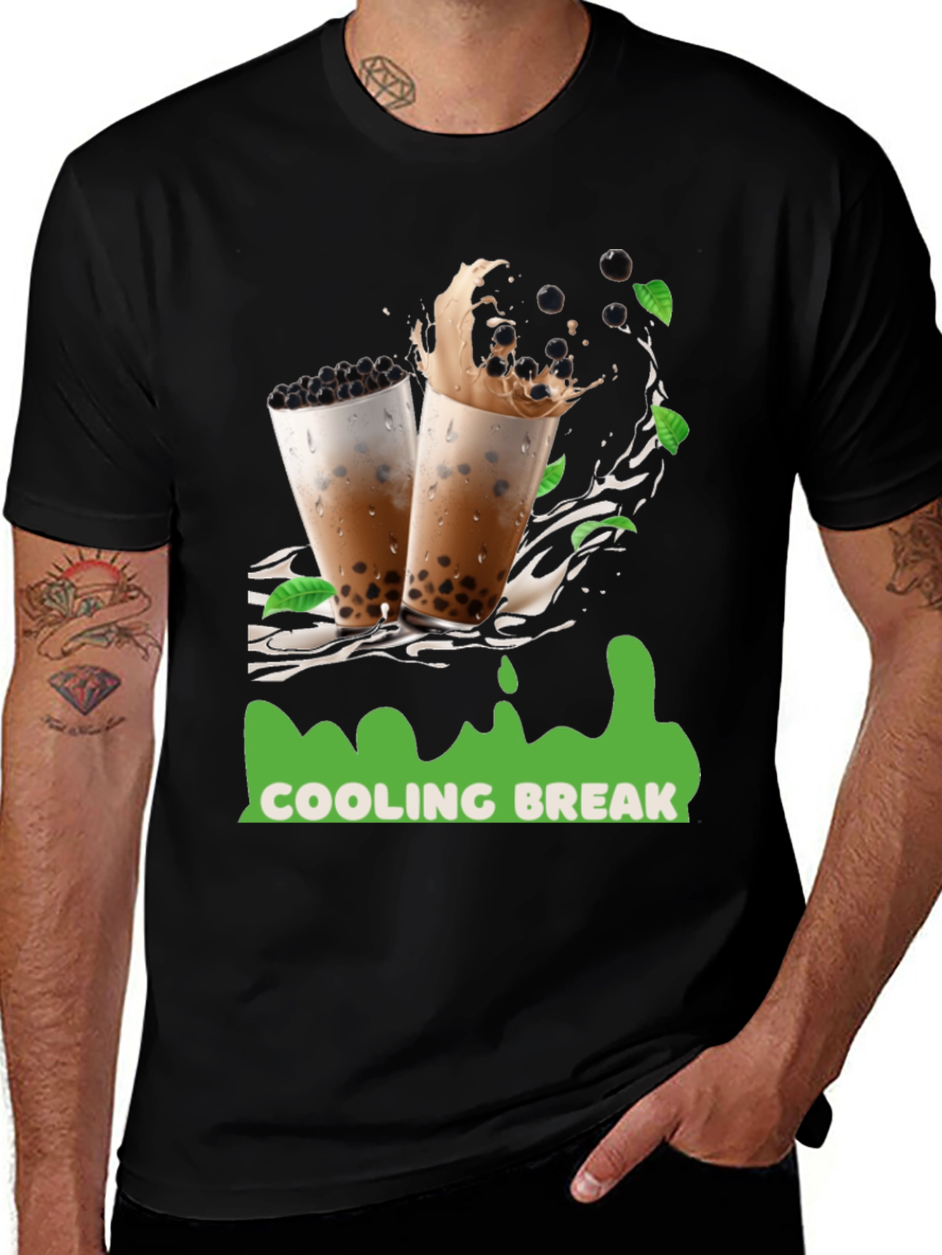 Variant 29 of Cooling Break Bubble Tea Graphic Tee