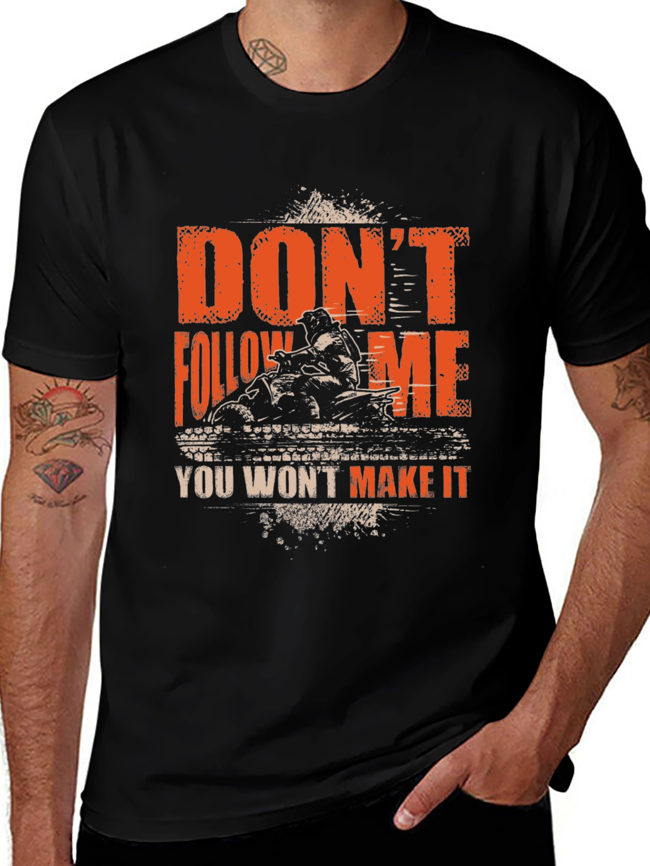 Variant 17 of Don't Follow Me ATV T-Shirt - Off-Road Adventure Apparel